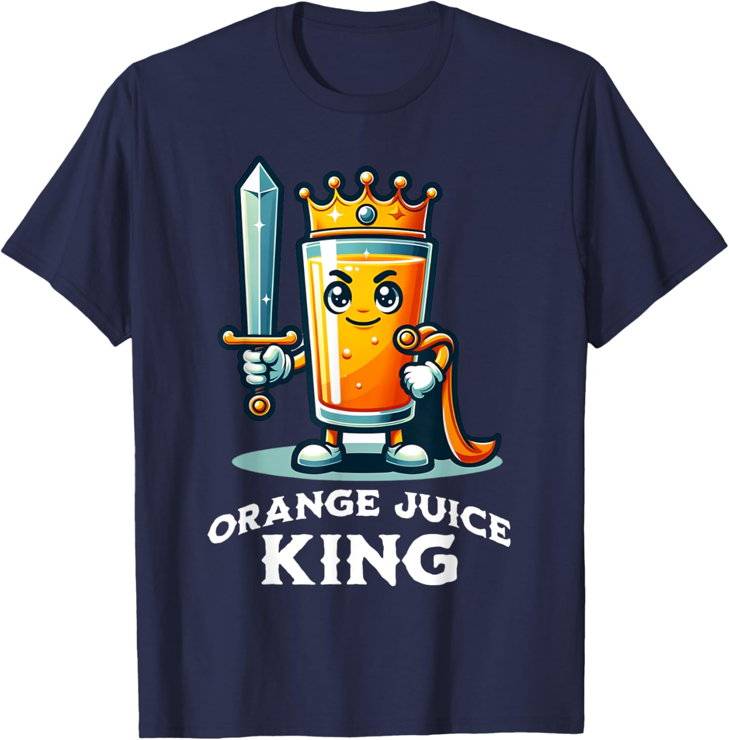 The Orange Juice King Funny Quote Fresh Orange Juice T-Shirt for Fans - 4