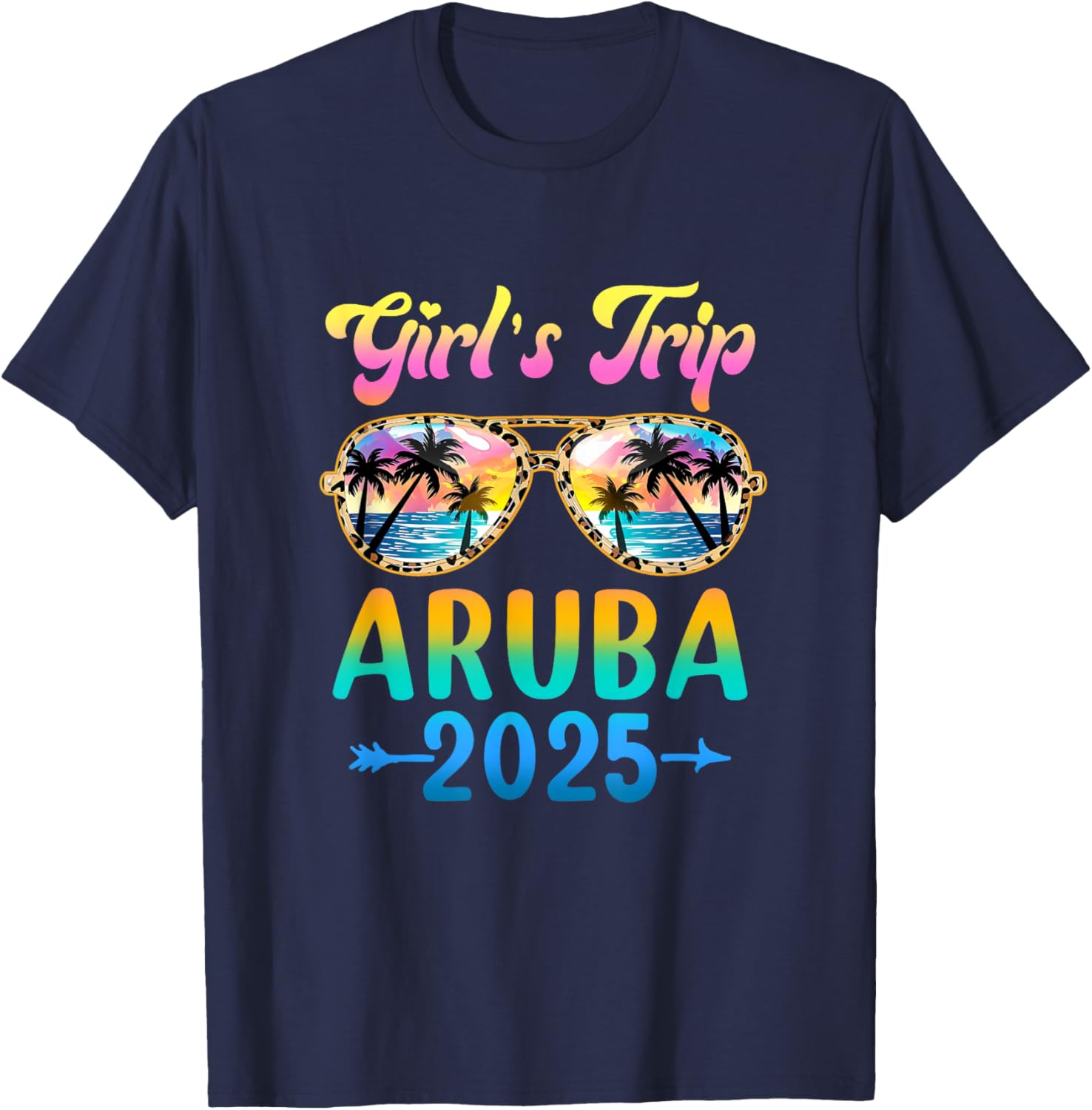 Girls Trip Aruba Summer Vacation Sunglasses T-Shirt for Fun Adventures - 6