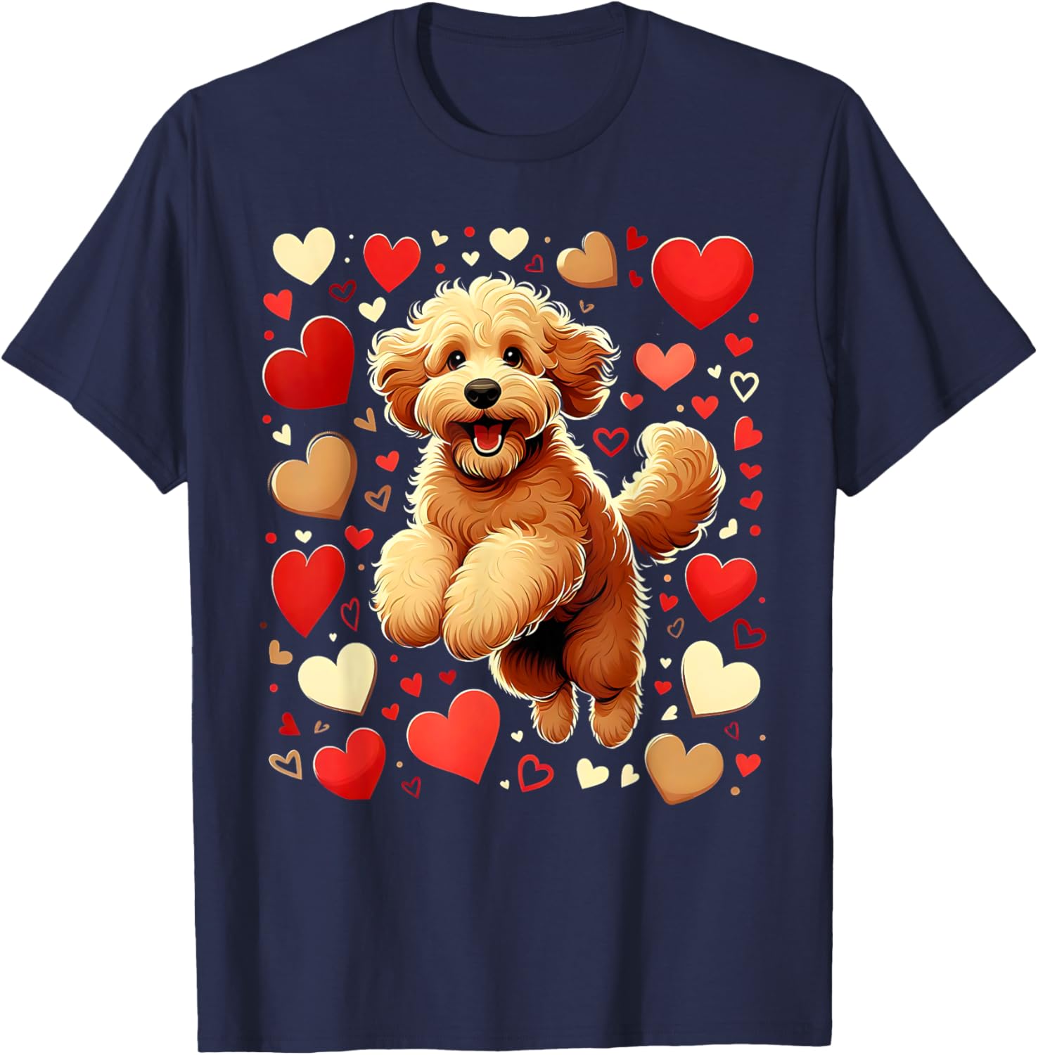 My Goldendoodle Is My Valentine Heartfelt Love T-Shirt for Dog Lovers - 14
