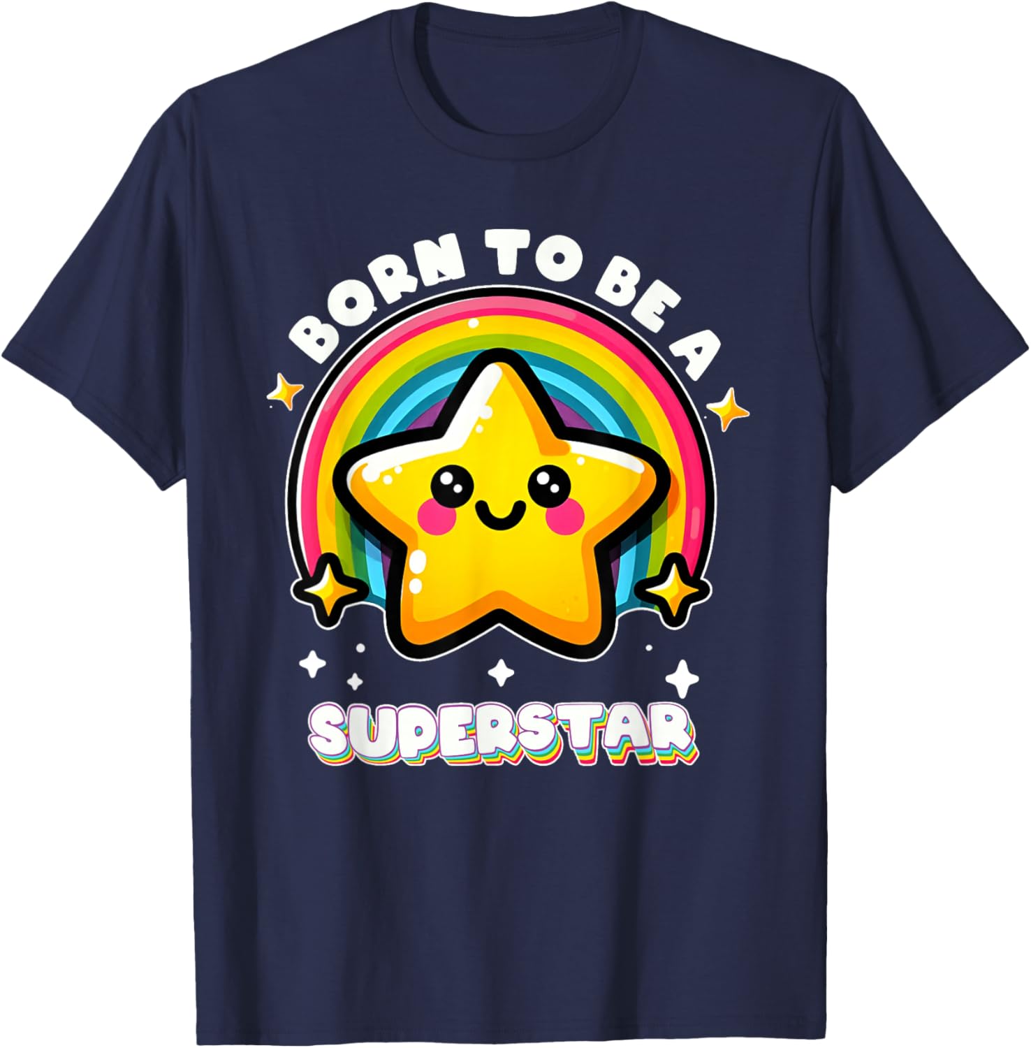 Funny Rainbow Kawaii Star Kids T-Shirt I'm Going To Be A Superstar - 17