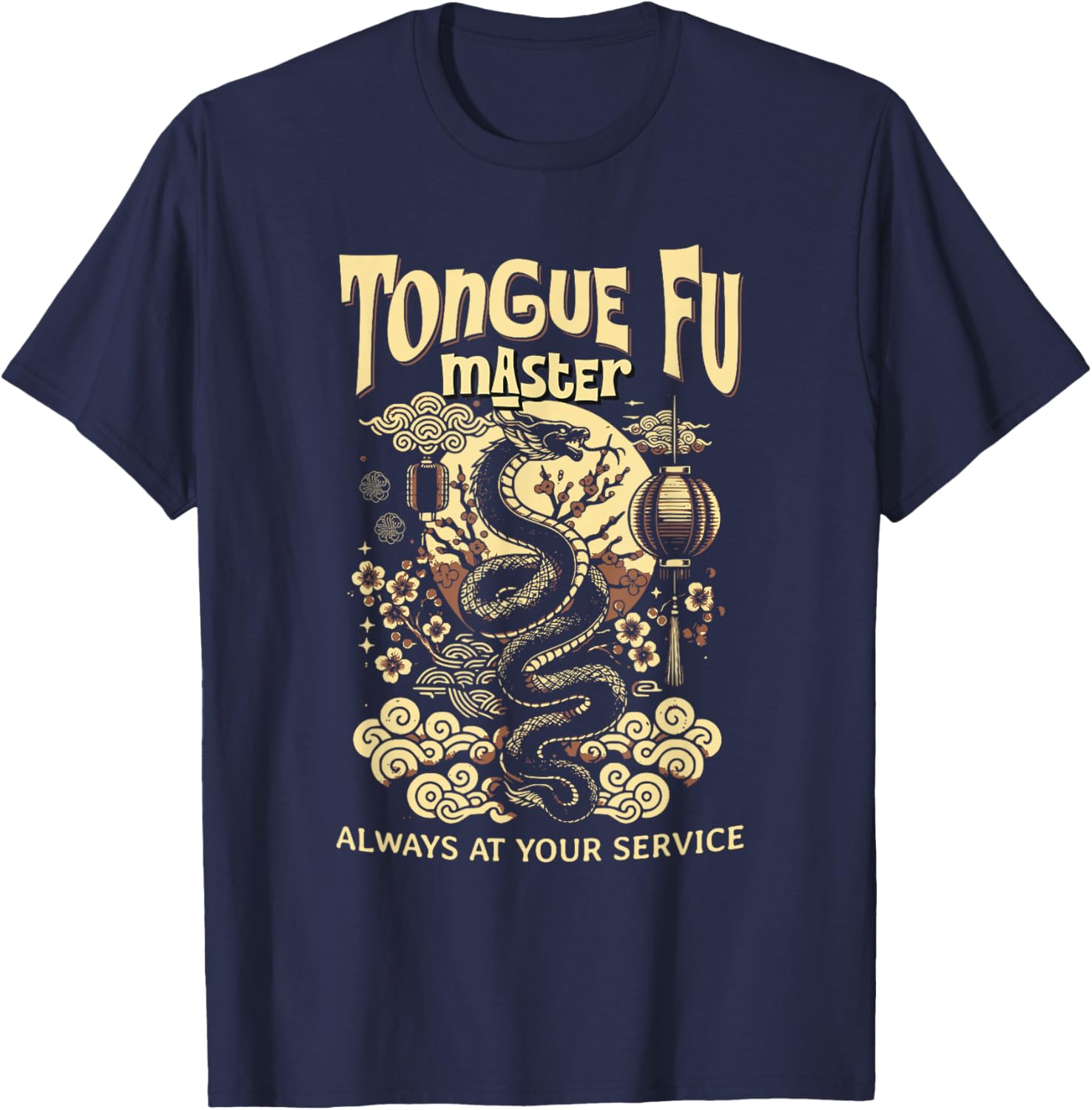 Tongue Fu Master Funny Sarcastic NSFW T-Shirt for Adults - 5