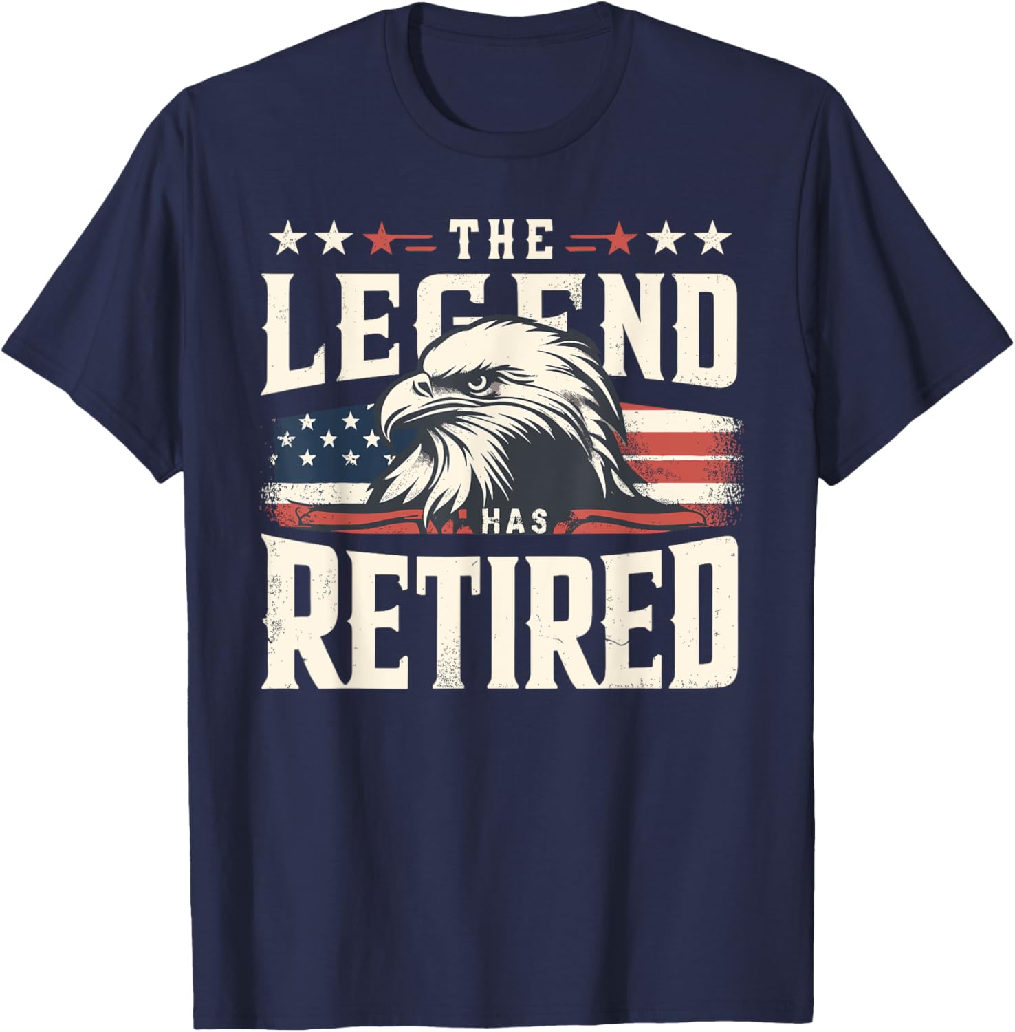 Retirement Eagle American Flag T-Shirt for Proud Veterans and Patriots - 18