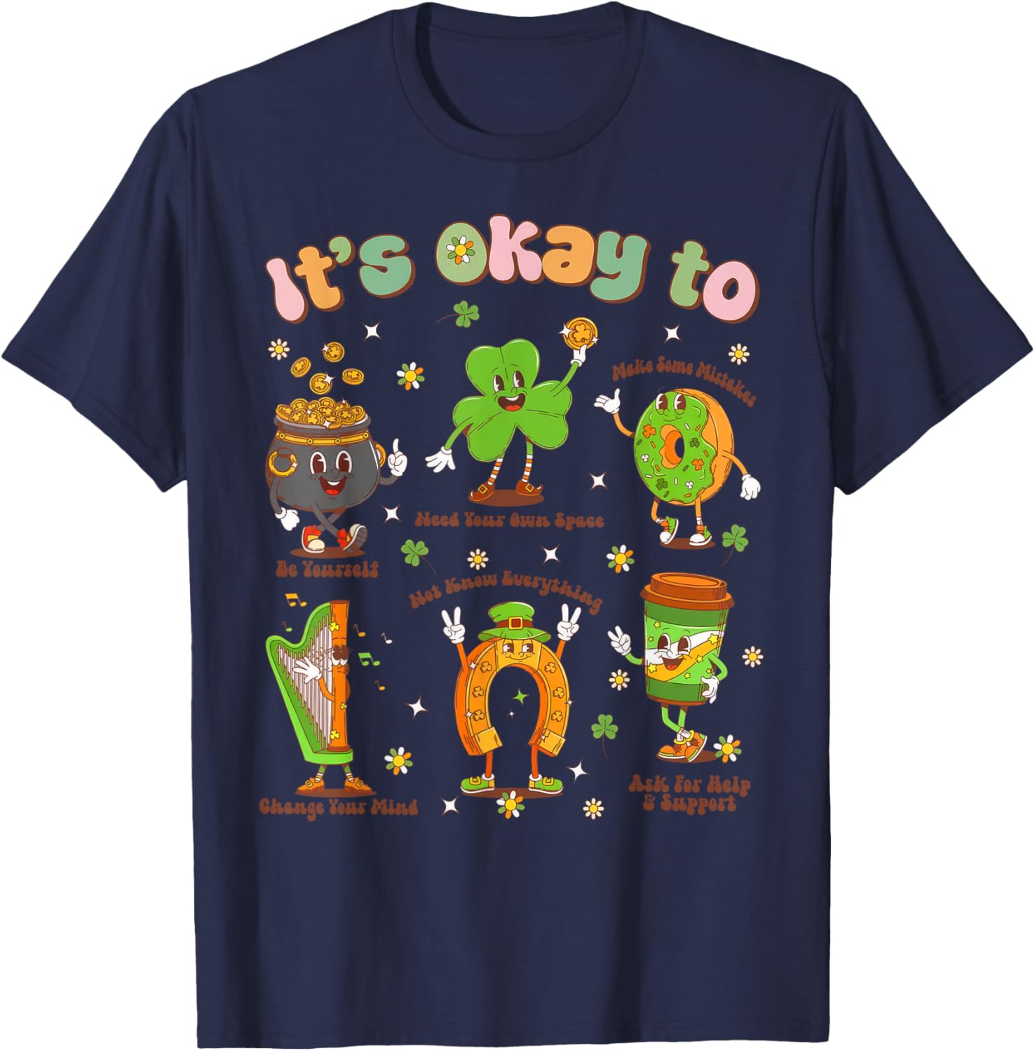 St Patrick's Day School Counselor Shamrock T-Shirt for Festive Fun - 16