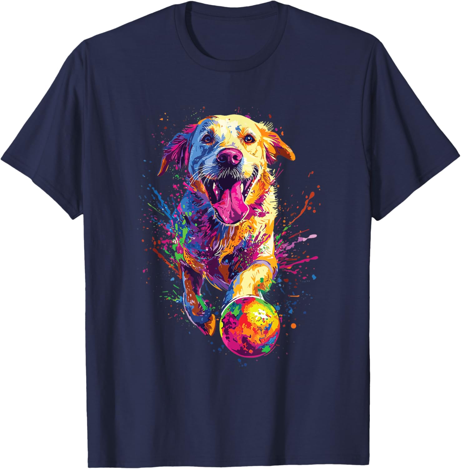 Colorful Labrador Retriever T-Shirt Perfect for Dog Lovers and Fans - 9