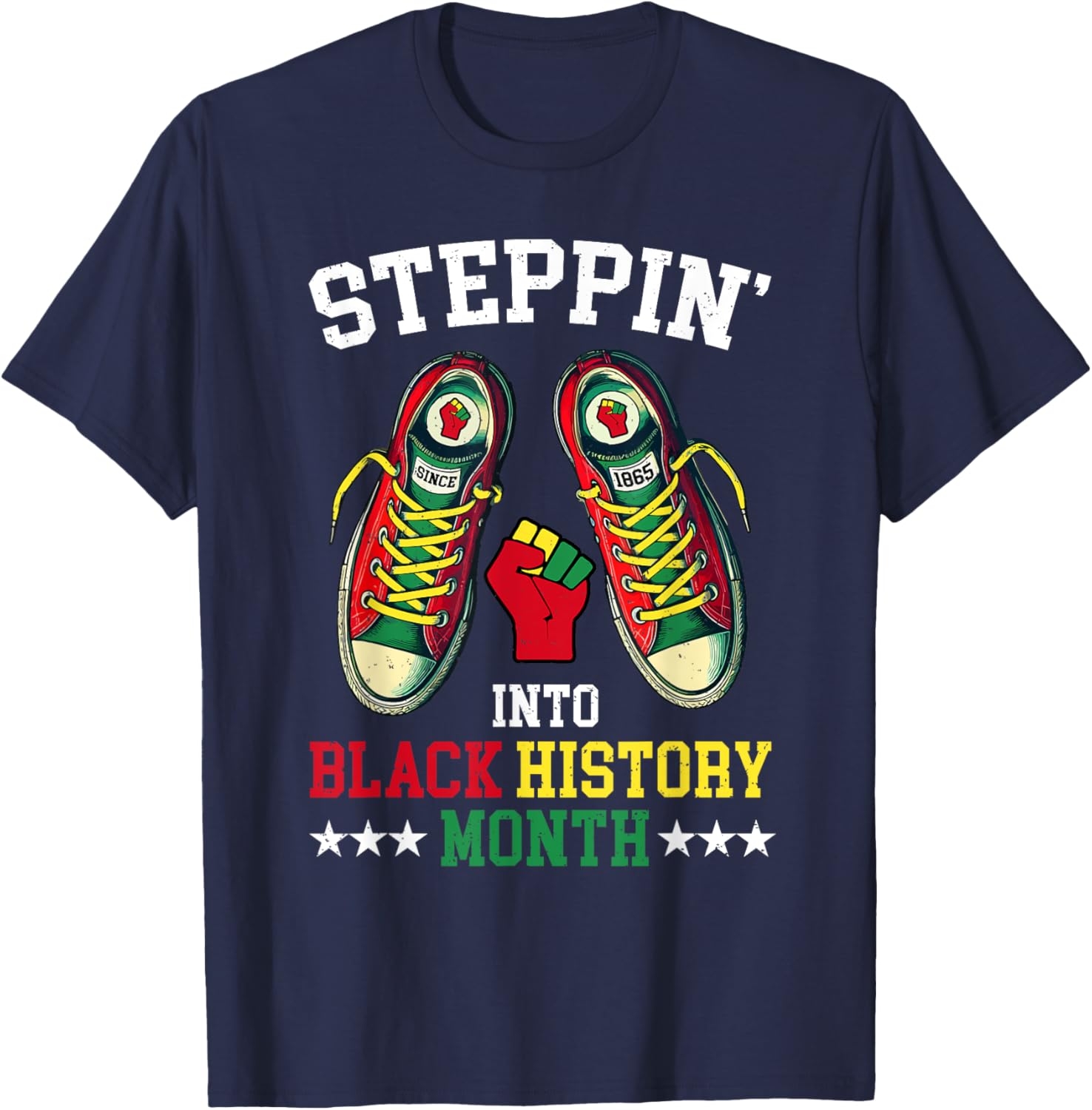 Empower Your Style with Steppin Into Black History Month T-Shirt - 11