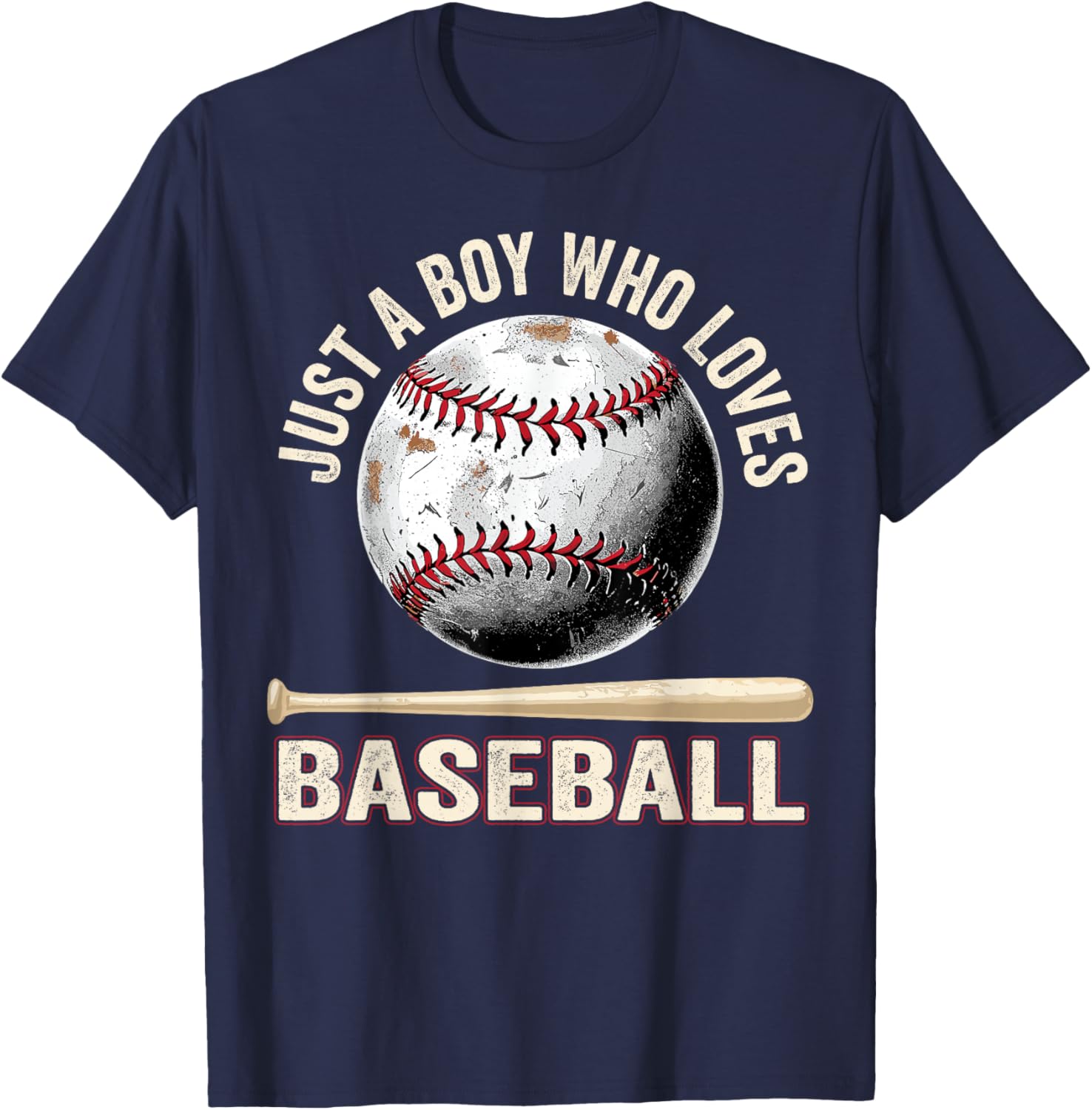 Funny Just A Boy Who Loves Baseball T-Shirt for Fans and Players - 15