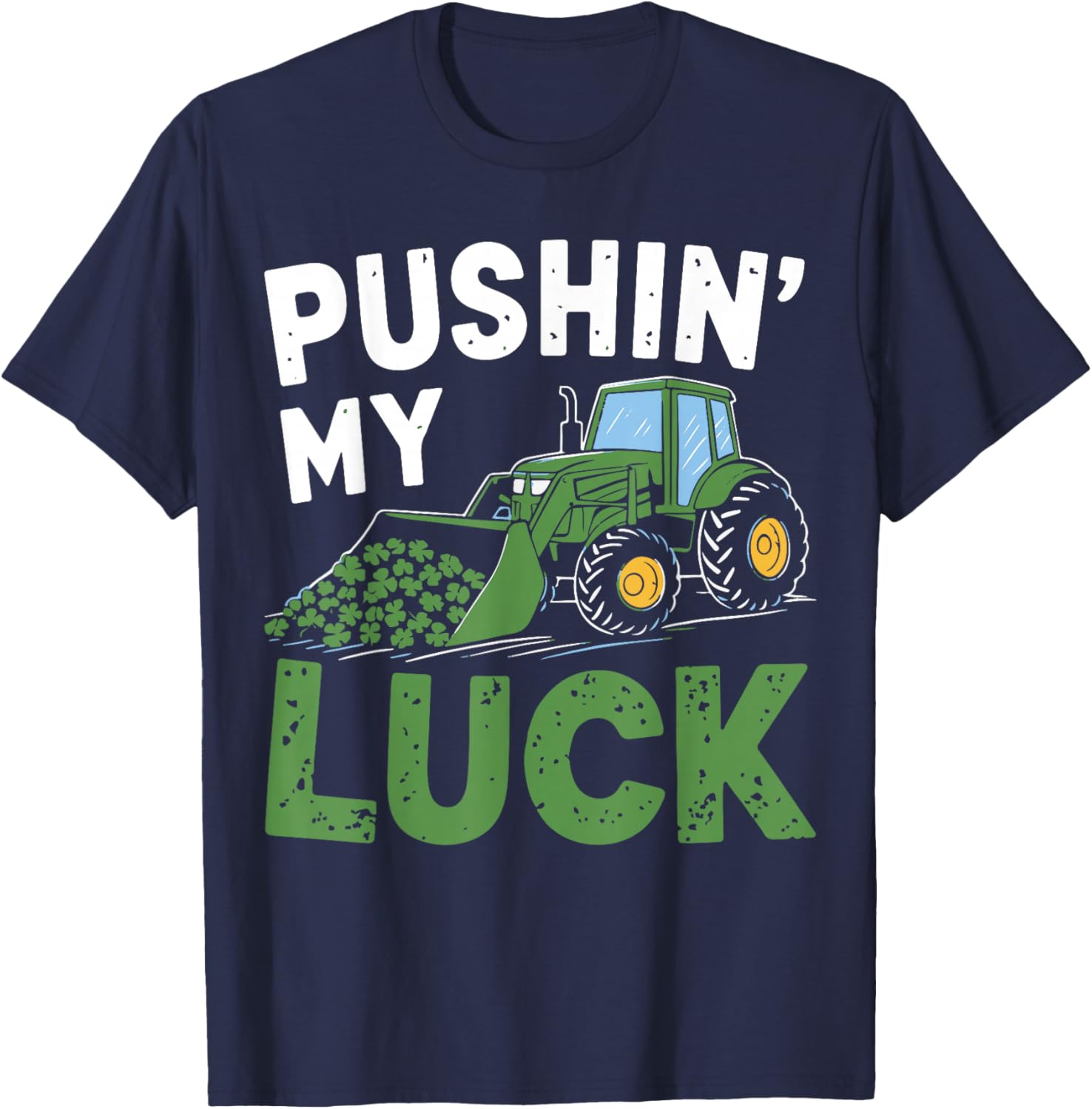 St Patrick's Day Toddler Tractor T-Shirt for Boys - Irish Luck Theme - 4