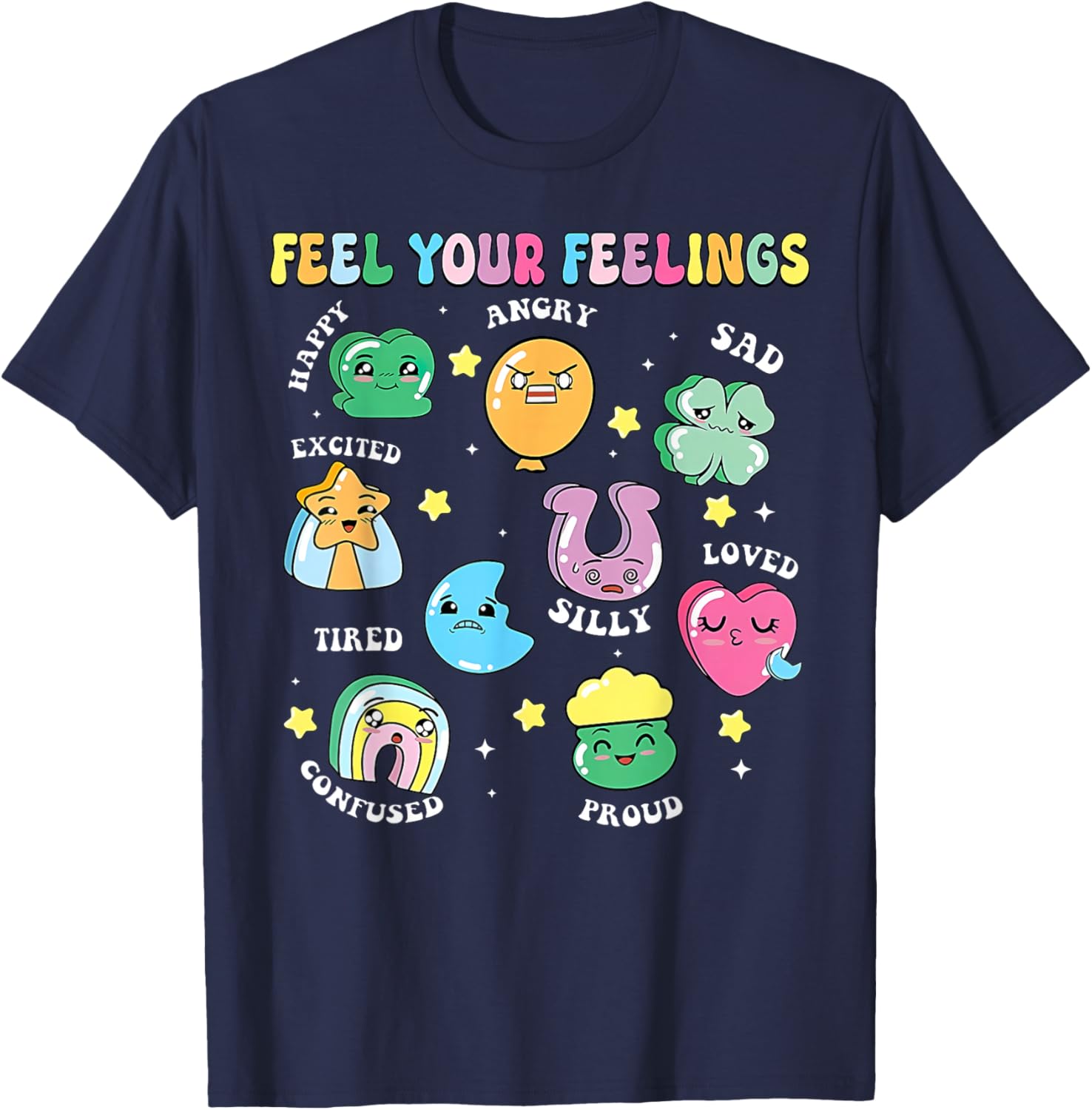 St Patricks Day Feels Your Feelings Teacher T-Shirt for School Counselors - 10