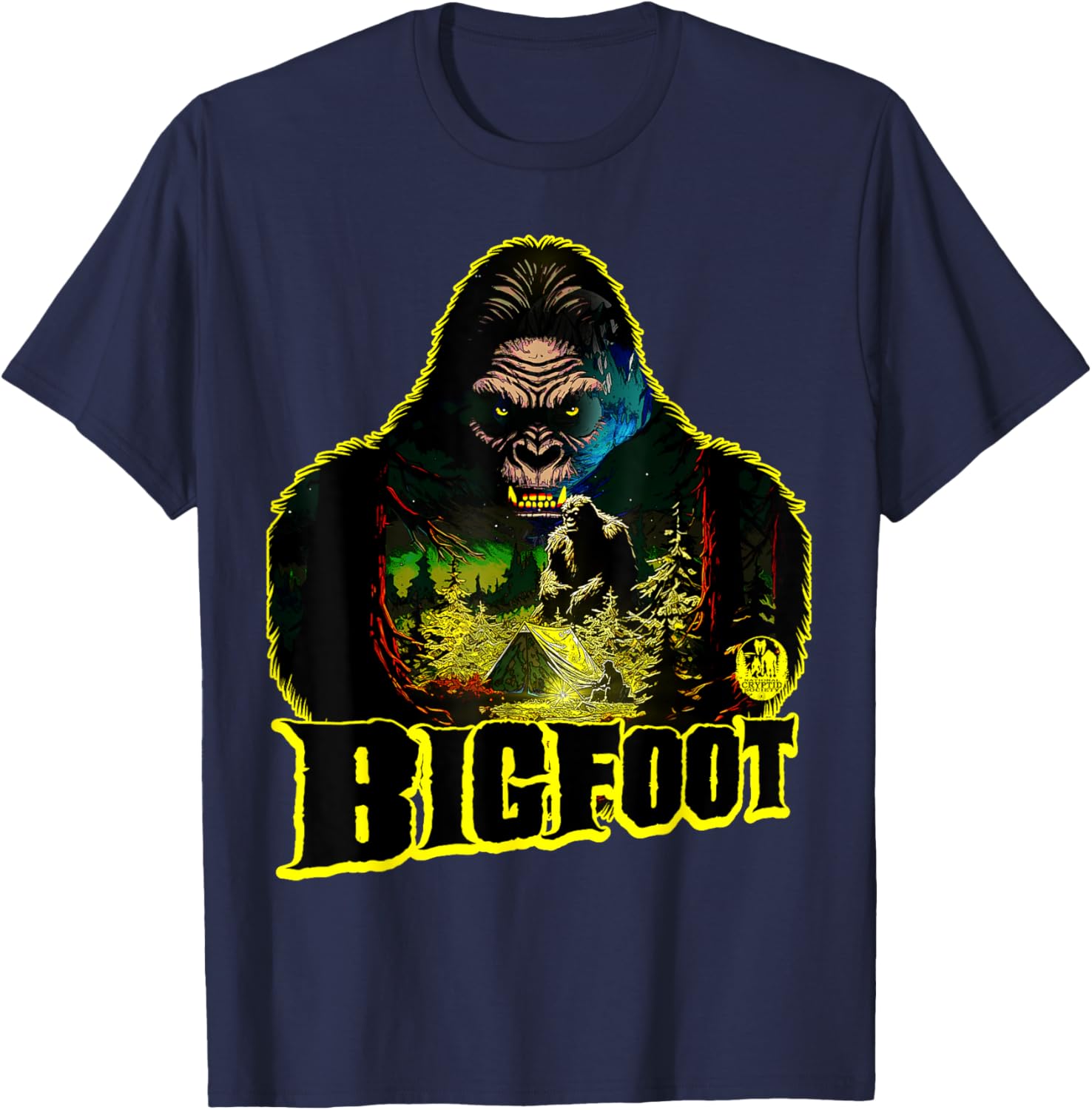 Bigfoot Scary Camping Sasquatch Tent T-Shirt for Outdoor Adventures - 10