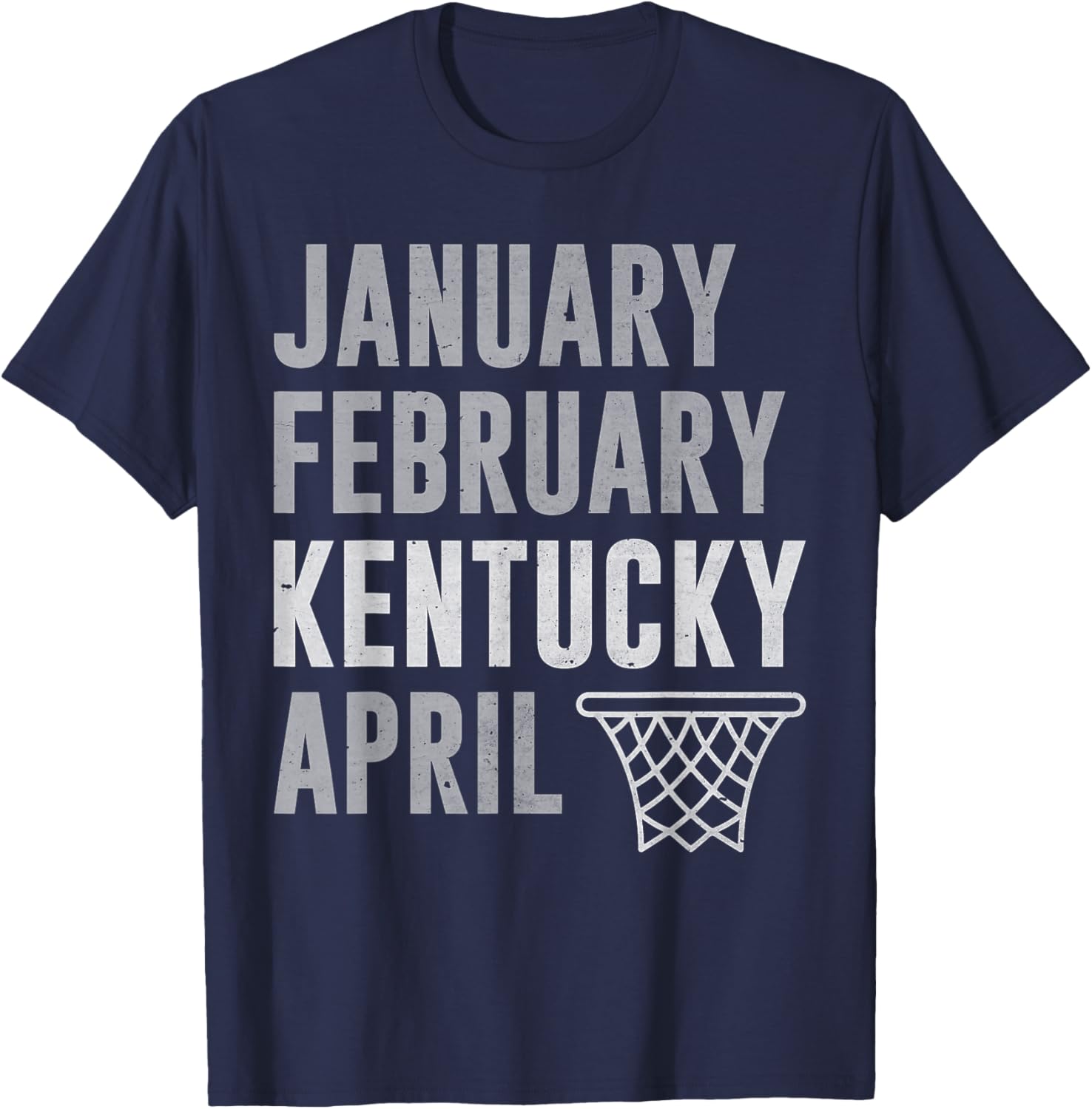 Funny Basketball T-Shirt Celebrate January February Kentucky April Hoops - 4