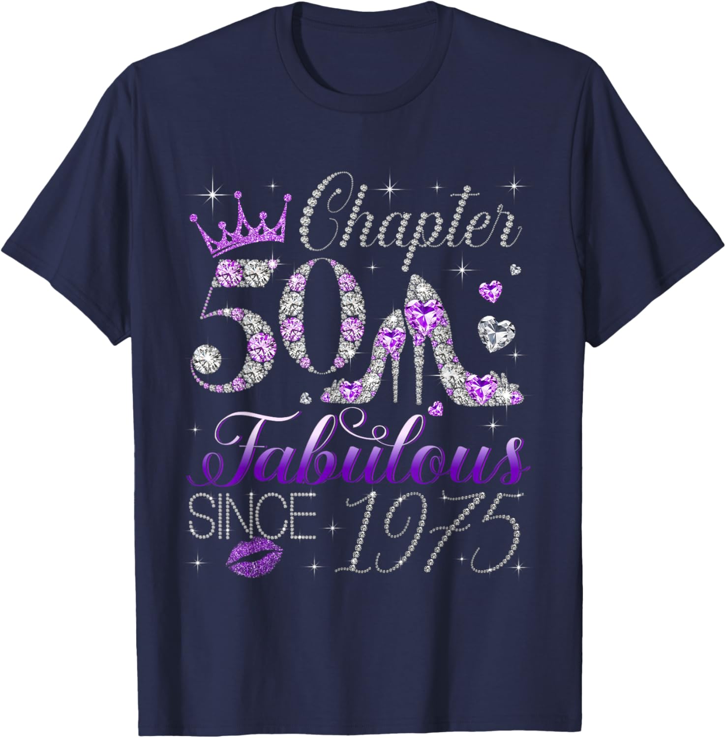 Fabulous Since 1975 50th Birthday T-Shirt for Women and Girls - 2