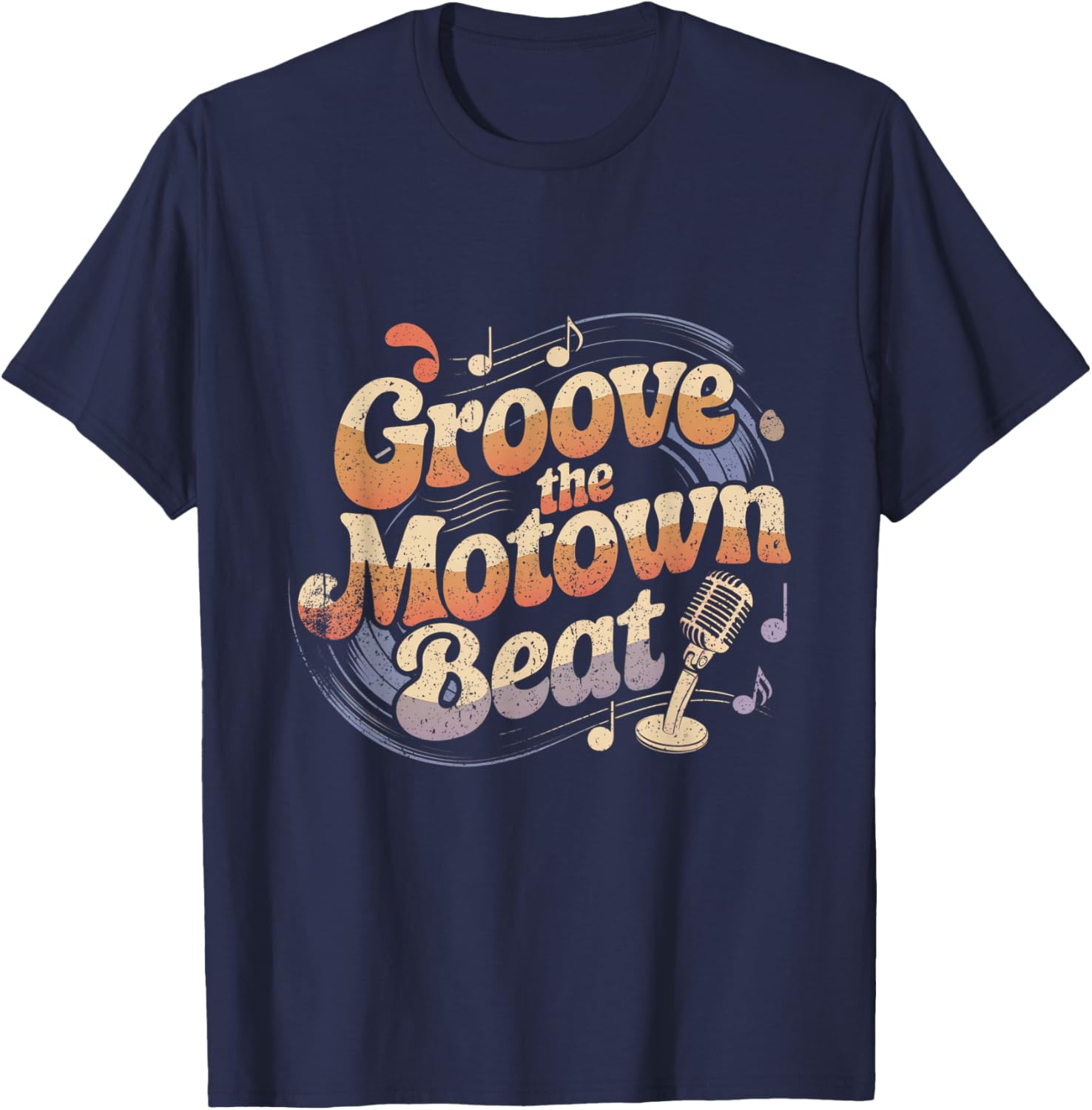 Vintage Motown Music T-Shirt Detroit Funk Groove Beat Clothing - 5