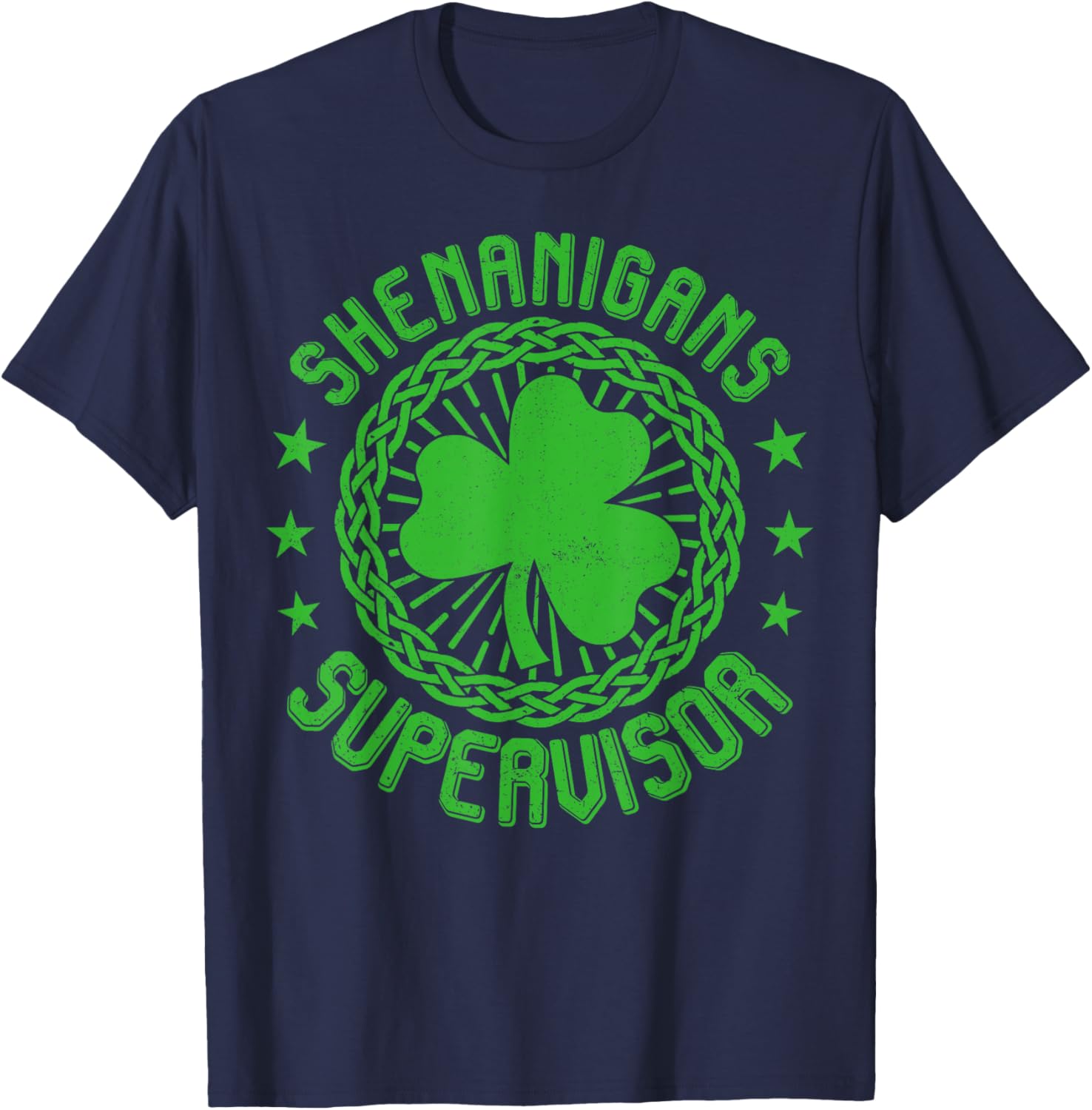 Shenanigans Supervisor Shamrock St Patricks Day T-Shirt for Fun Celebrations - 19