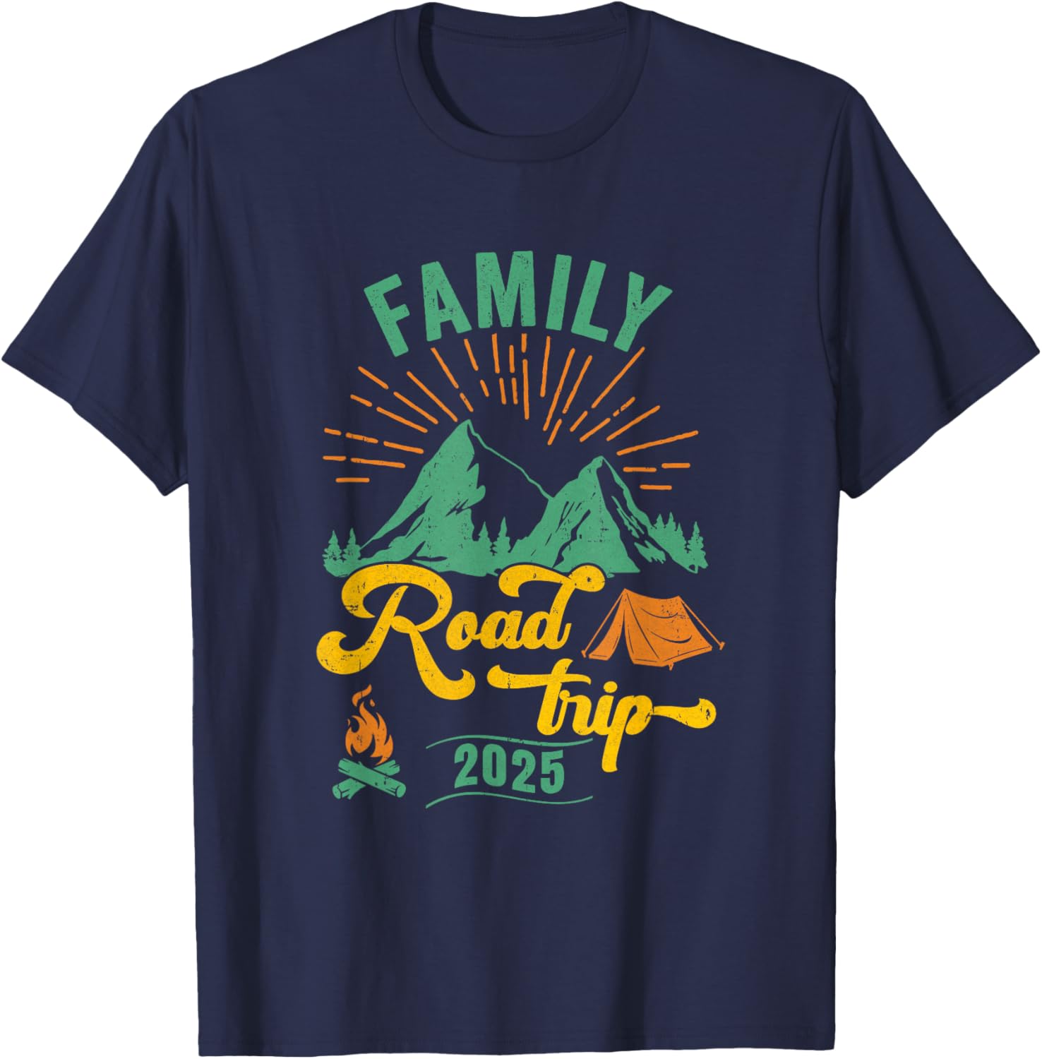 Family Road Trip Camping T-Shirt 2025 Adventure Vacation Gear - 13