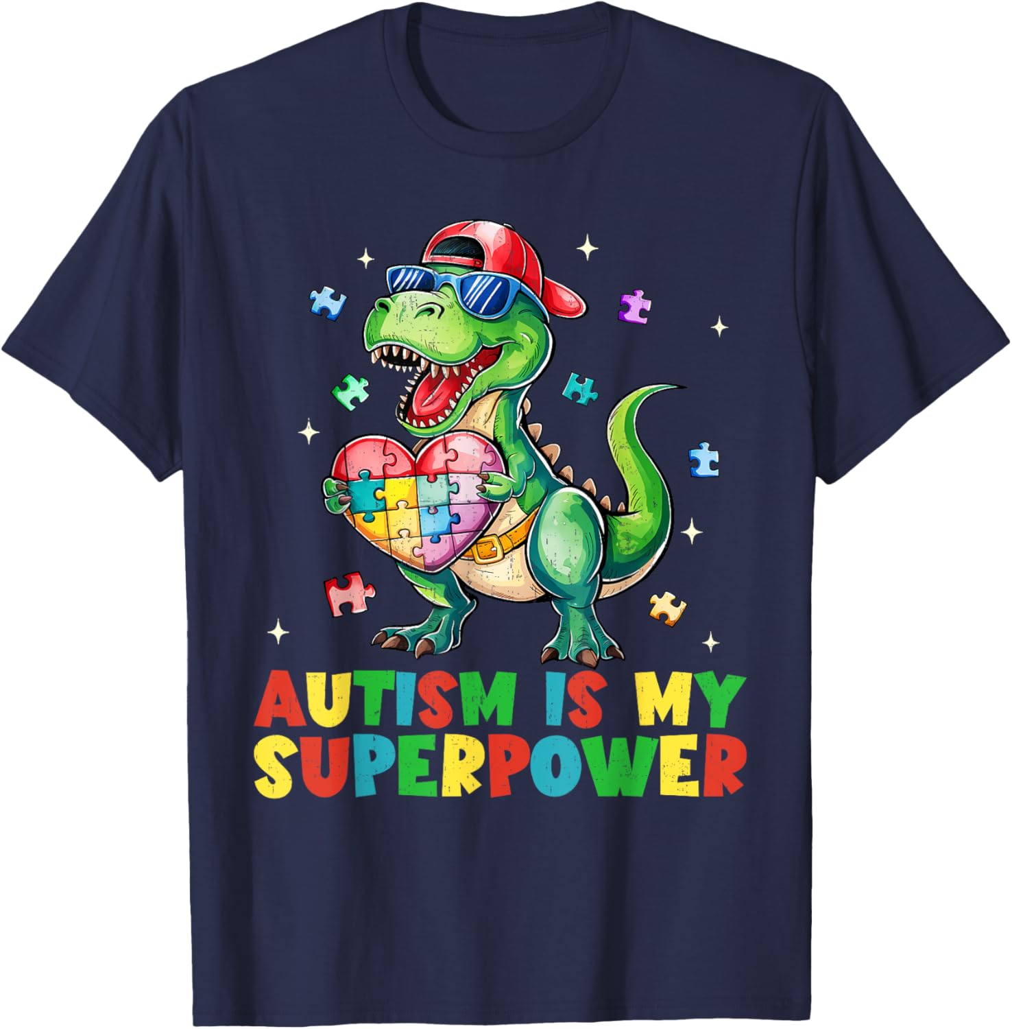 Funny Autism Awareness T-Shirt for Boys - Autism Is My Superpower - 1