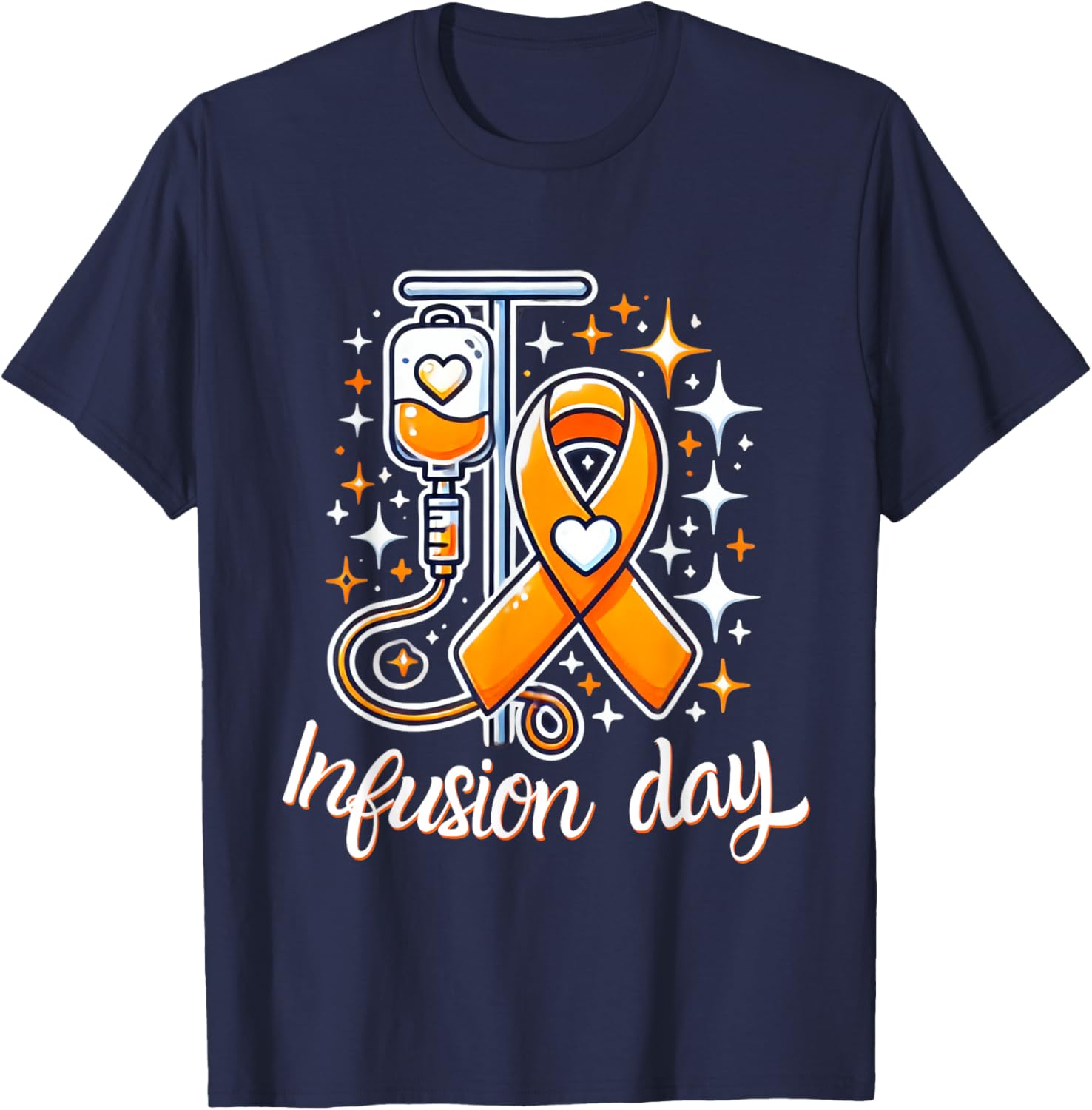 MS Infusion Day Multiple Sclerosis Awareness Ribbon T-Shirt for Supporters - 5