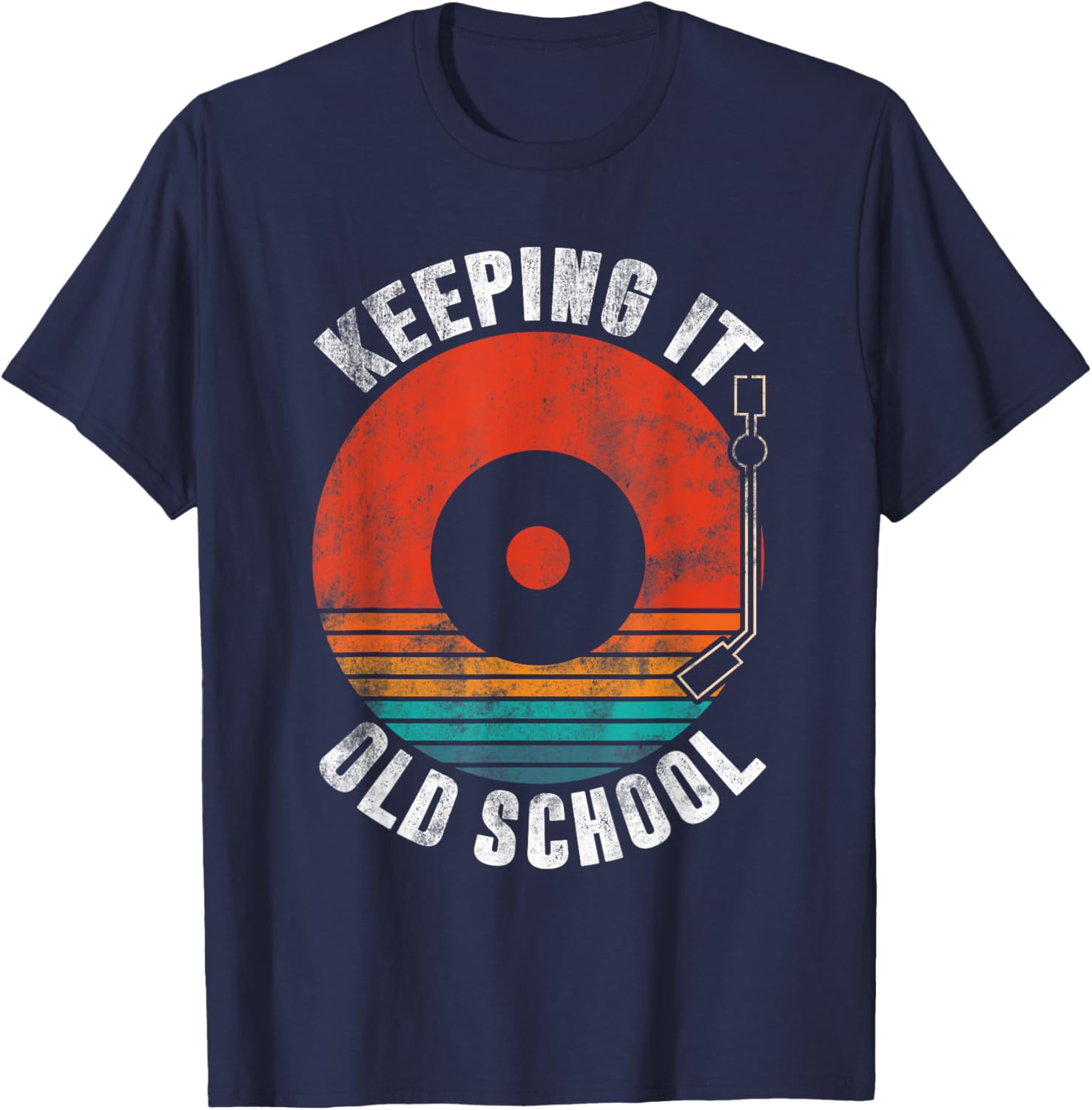 Retro Vinyl Record Player T-Shirt | Keeping It Old School Style - 7