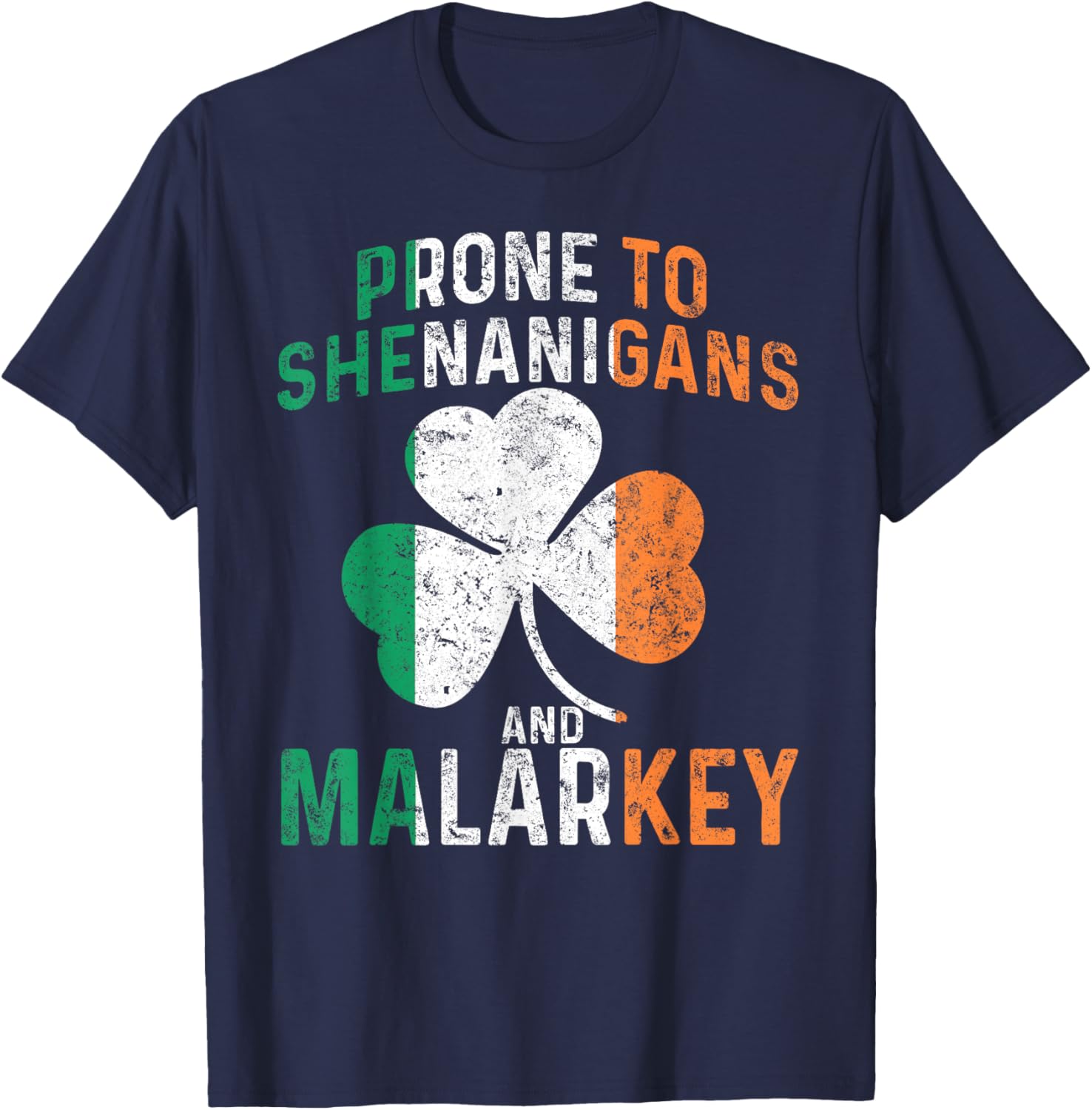 Funny St Patricks Day Boys T-Shirt Prone To Shenanigans And Malarkey - 12