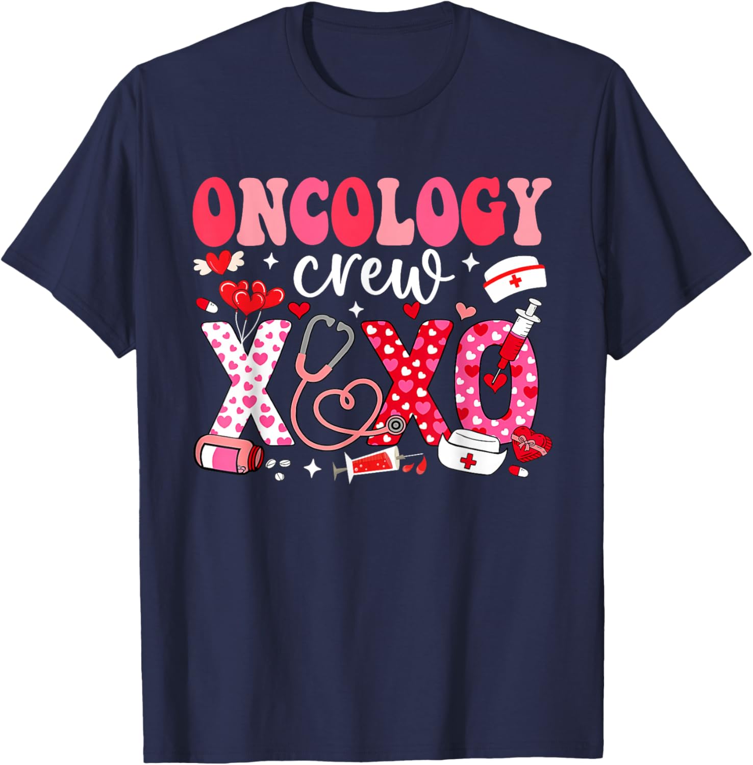 Oncology Nurse Valentines Day T-Shirt for Caring Healthcare Heroes - 8