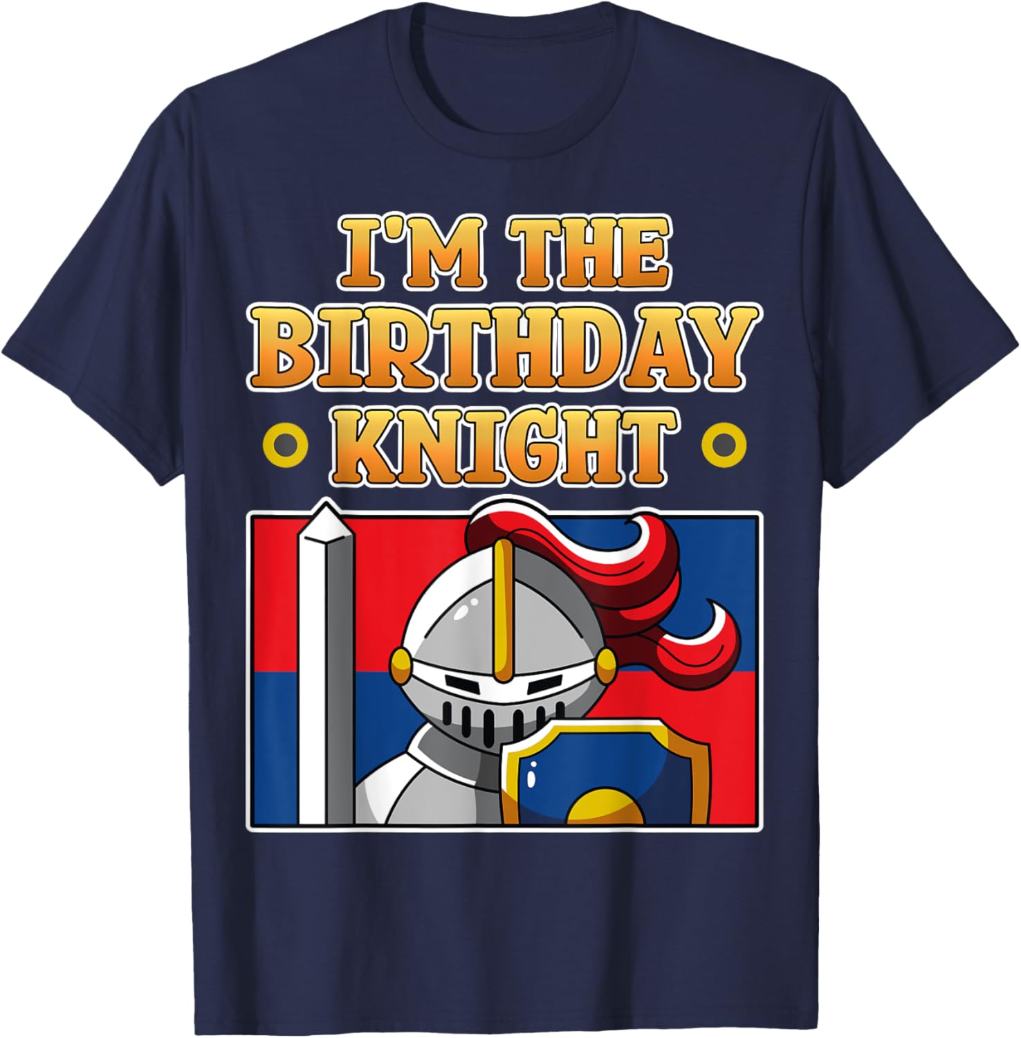I'm The Birthday Knight Kids Medieval Armor T-Shirt for Fun Parties - 10