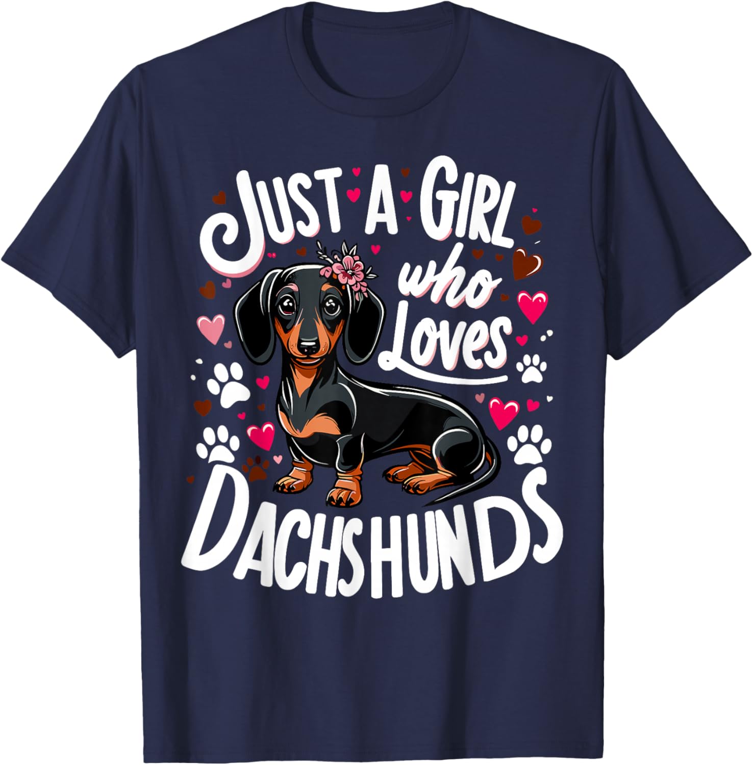 Dachshund Lover T-Shirt for Girls – Perfect Gift for Dog Moms - 20