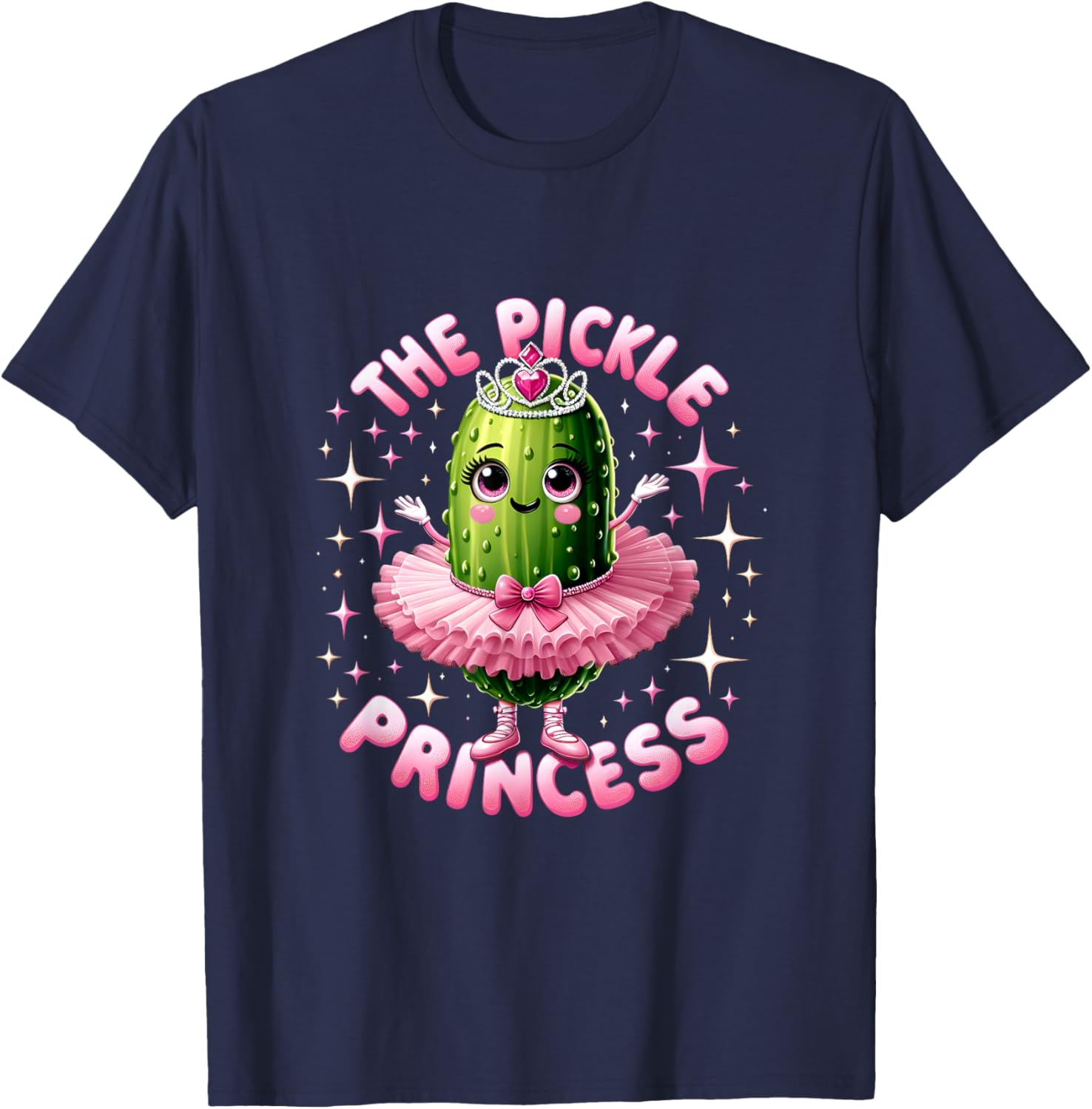 Cute Pickle Princess Ballet T-Shirt for Pickle Lovers and Dancers - 4