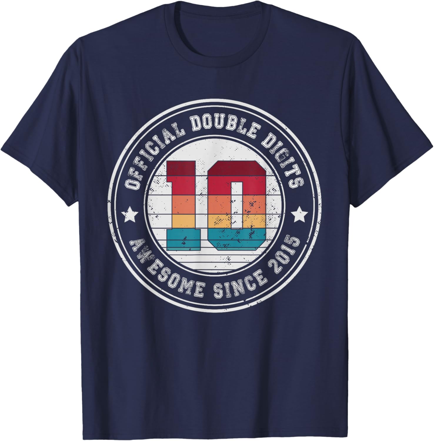 Celebrate 10th Birthday with Fun Ten Years Old Double Digits T-Shirt - 14