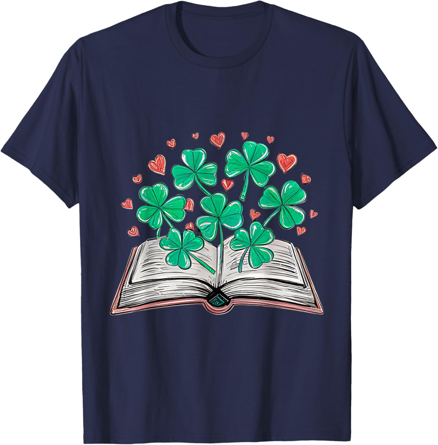 St Patricks Day Shamrock T-Shirt for Book Loving Librarians - 10