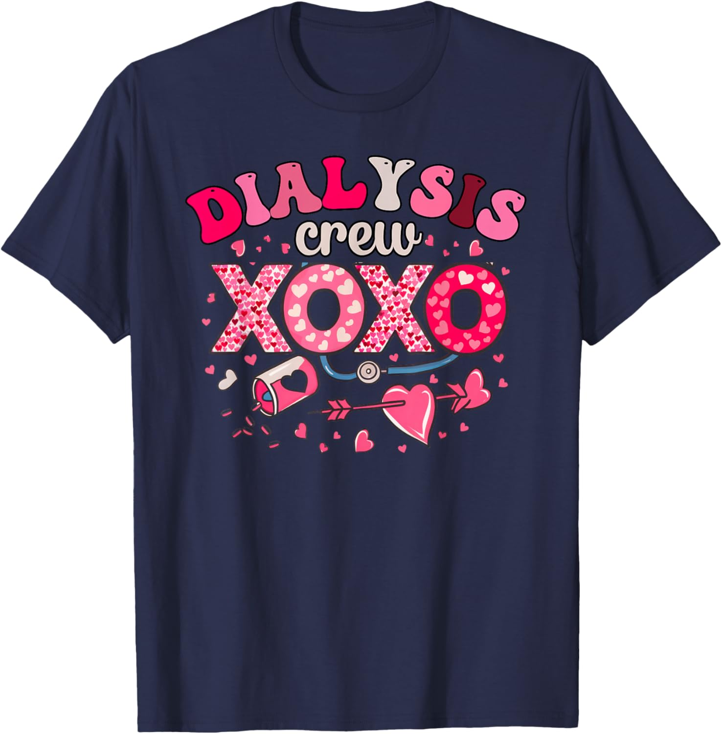 XOXO Dialysis Nurse Valentine's Day T-Shirt for Caregivers 2025 - 5