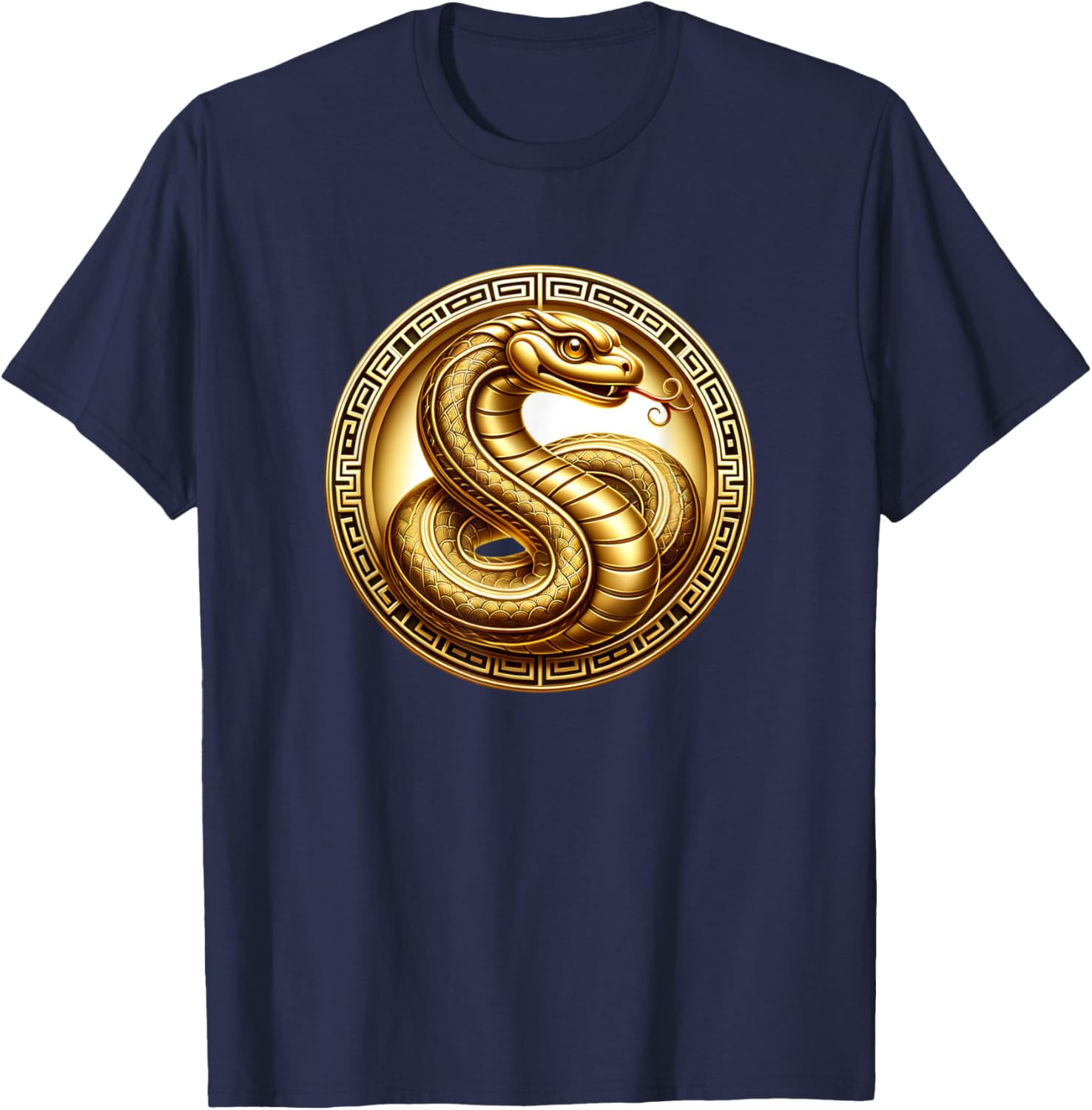 Gold Year of the Snake T-Shirt for Celebrating the Lunar New Year - 3