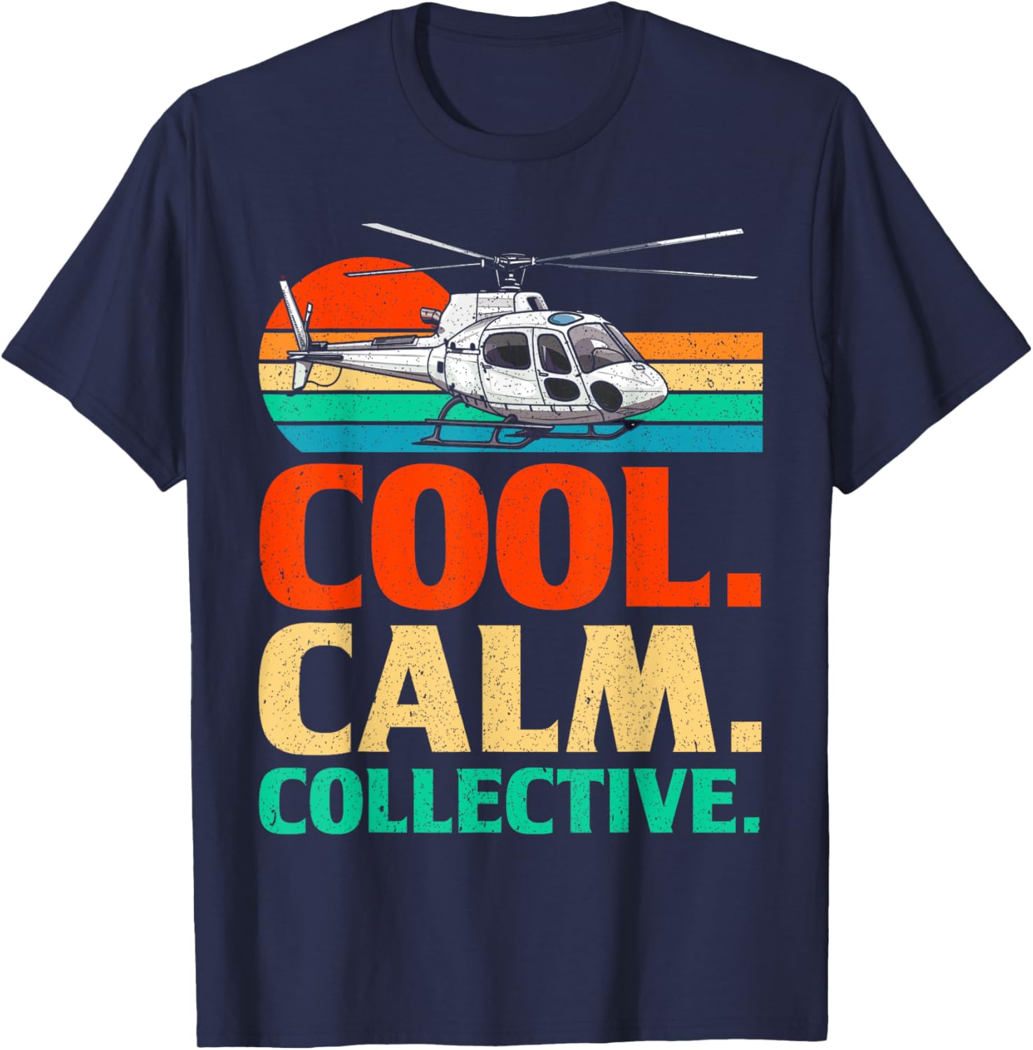 Vintage Helicopter Pilot T-Shirt for Aviation Enthusiasts - Calm Collective - 8