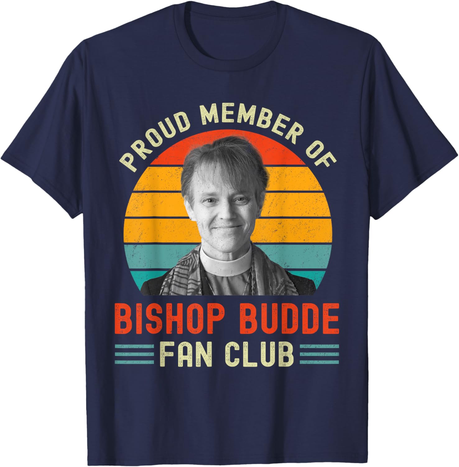 Proud Member of Bishop Budde Fan Club Vintage US Flag T-Shirt - 9
