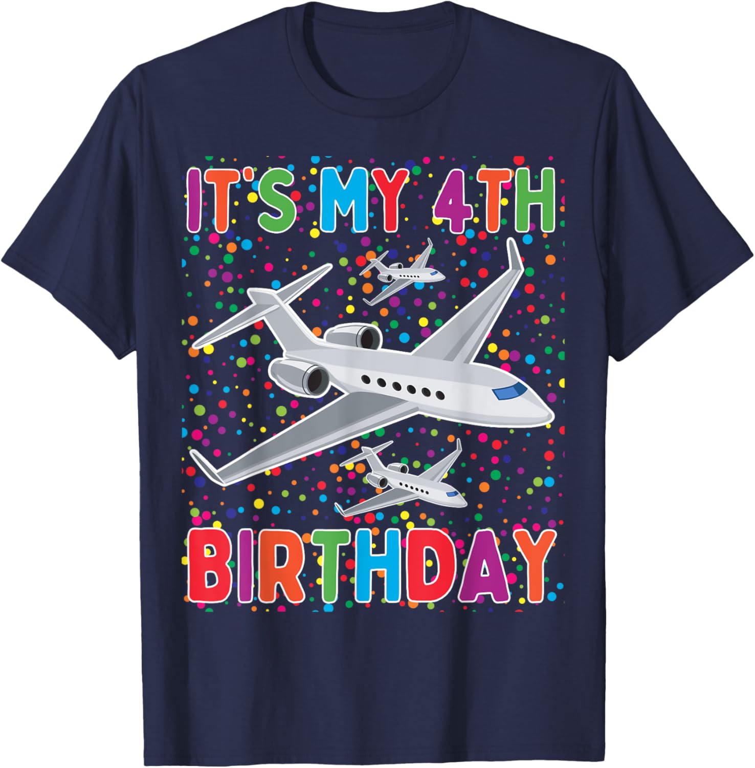 It's My 4th Birthday Airplane T-Shirt for Boys and Girls Celebrate in Style - 2