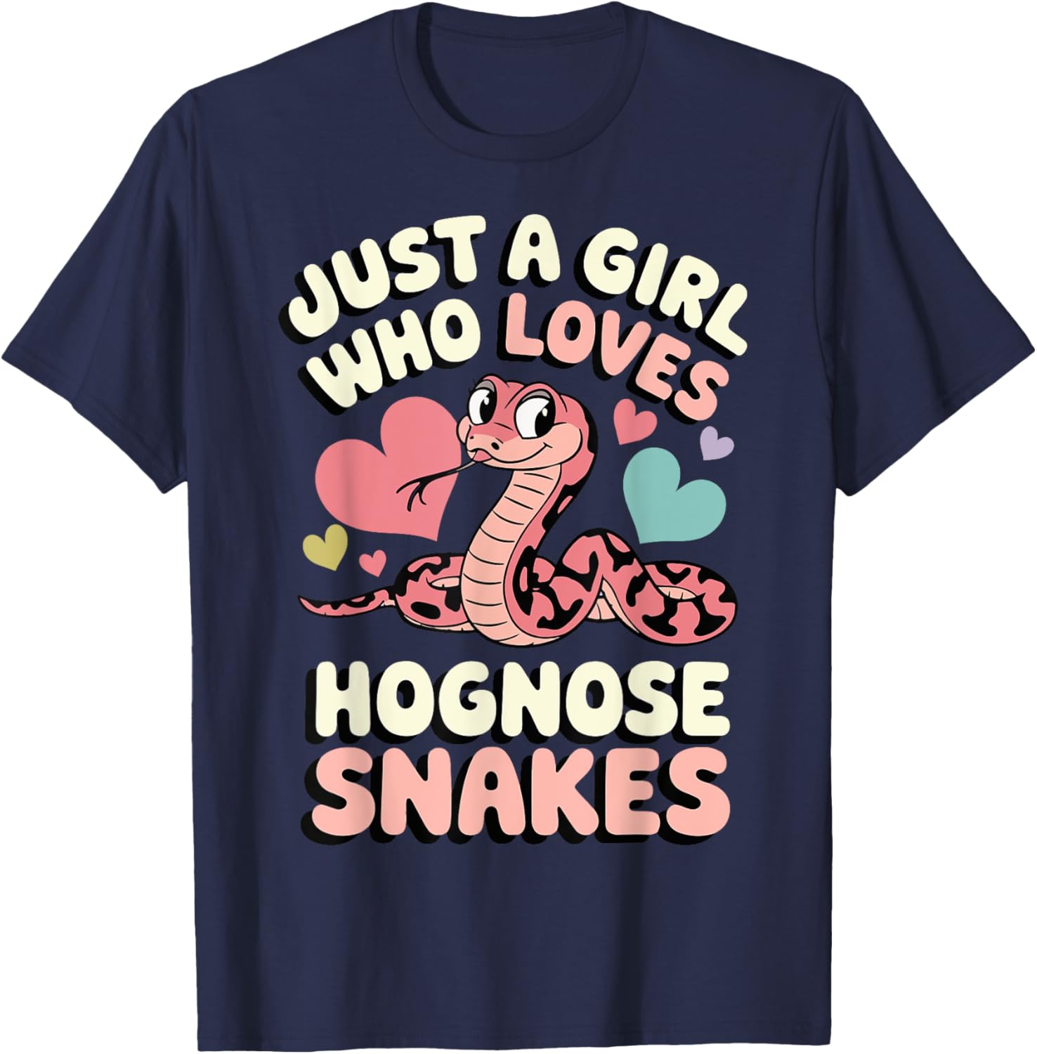 Just A Girl Who Loves Hognose Snakes Fun T-Shirt for Snake Enthusiasts - 3
