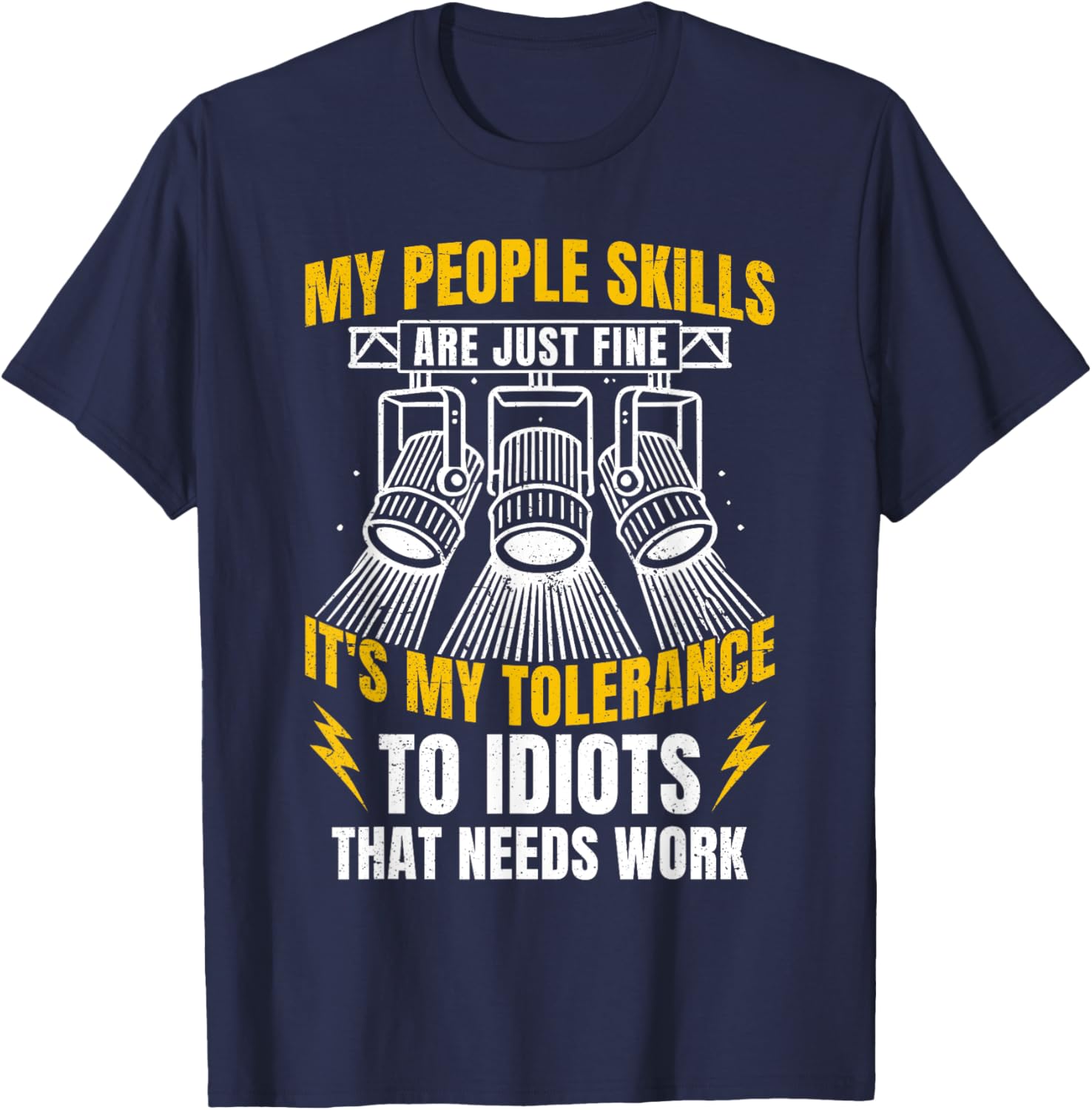 Funny Lighting Technician T-Shirt for Light Tech Enthusiasts - 8