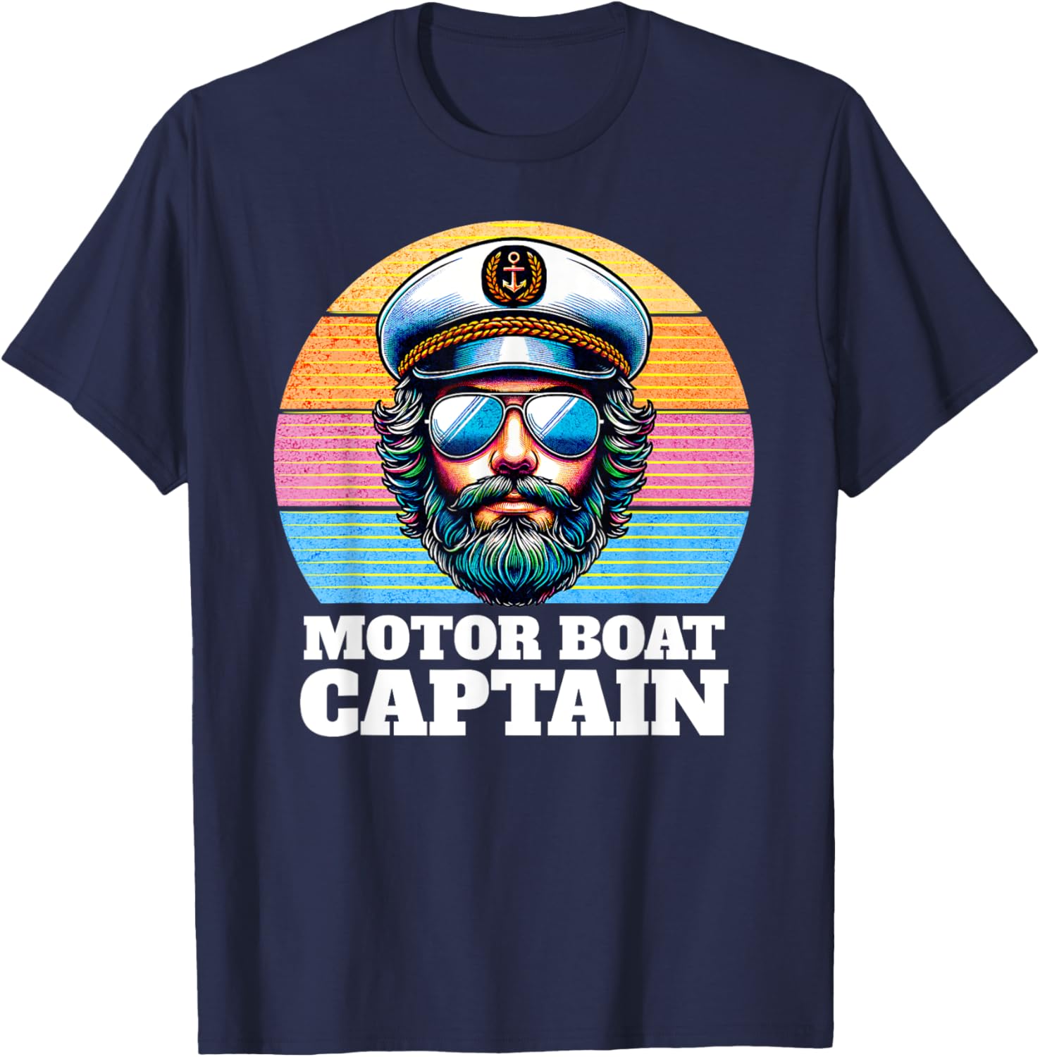 Funny Motor Boat Captain T-Shirt for Men and Women, Nautical Humor Apparel - 18