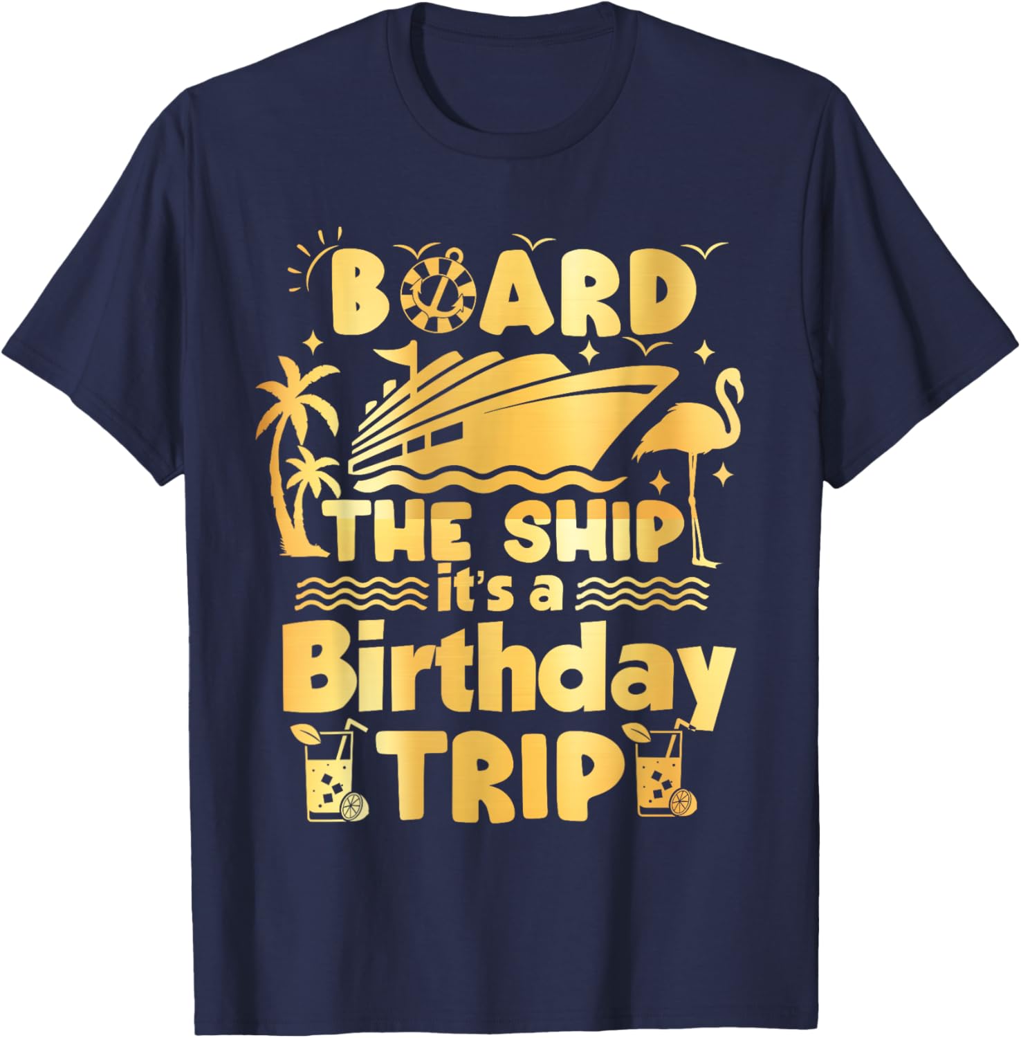 Birthday Cruise Adventure T-Shirt Fun Nautical Theme Apparel - 2