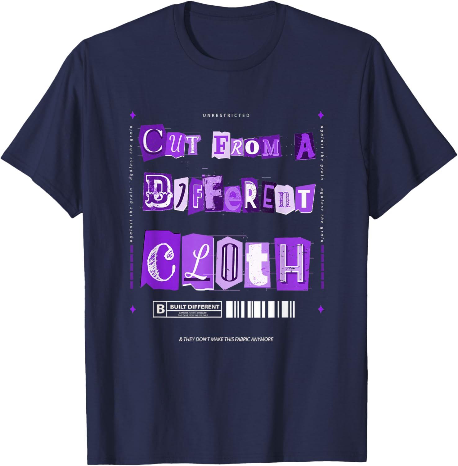 Vibrant Purple Graphic T-Shirt From A Different Cloth for Stylish Comfort - 6