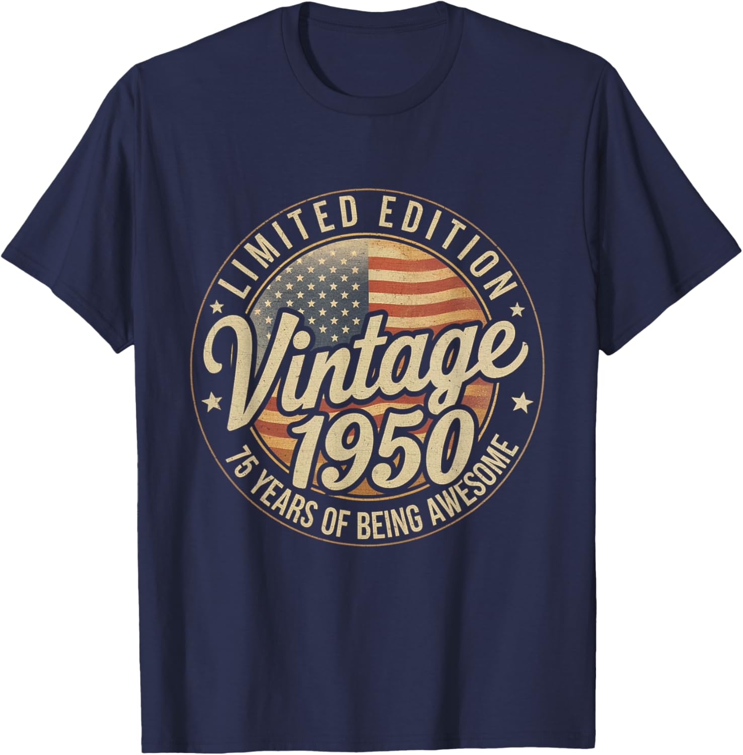 Vintage 1950 75th Birthday T-Shirt for Men and Women Stylish Gift - 7