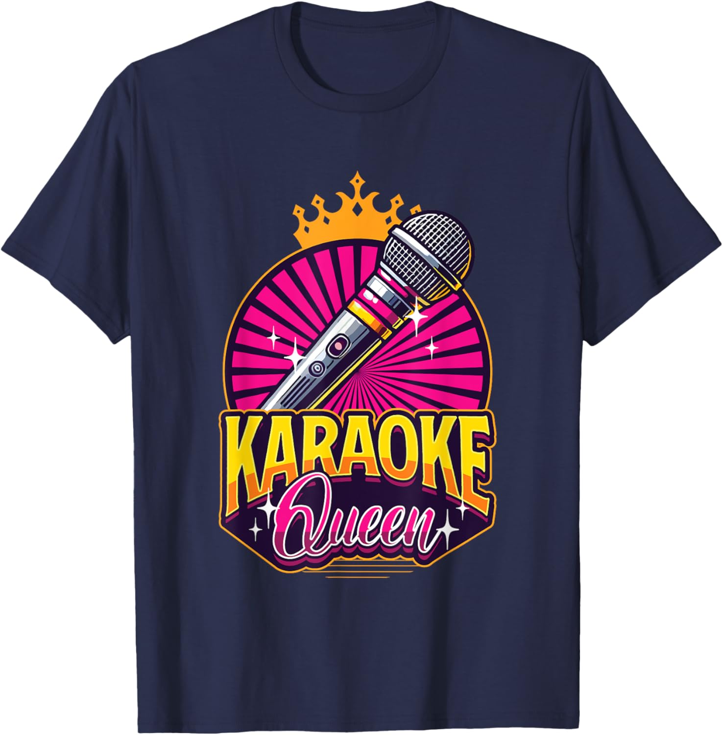 Karaoke Queen Microphone T-Shirt for Music Lovers and Singers - 12