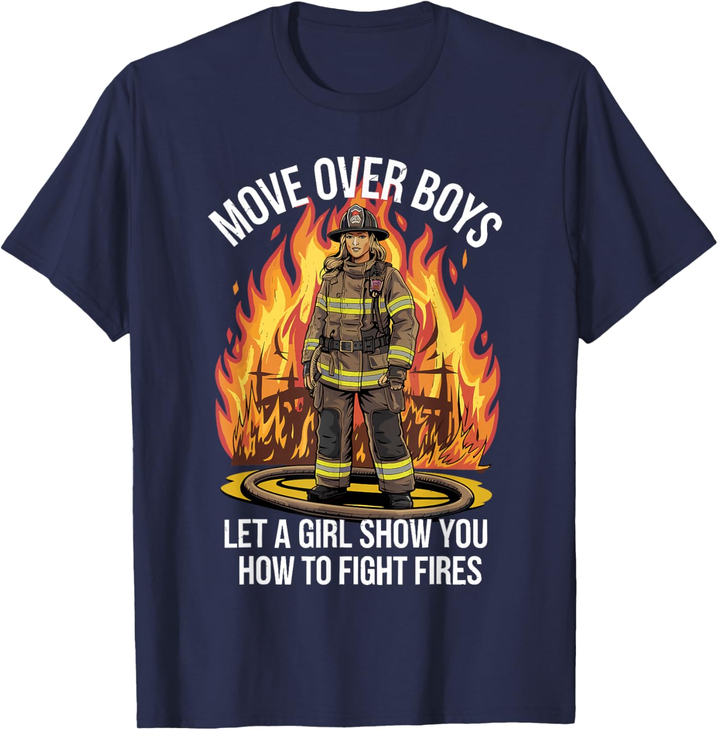Stylish Firefighter T-Shirt for Women and Girls - Perfect Gift Idea - 24