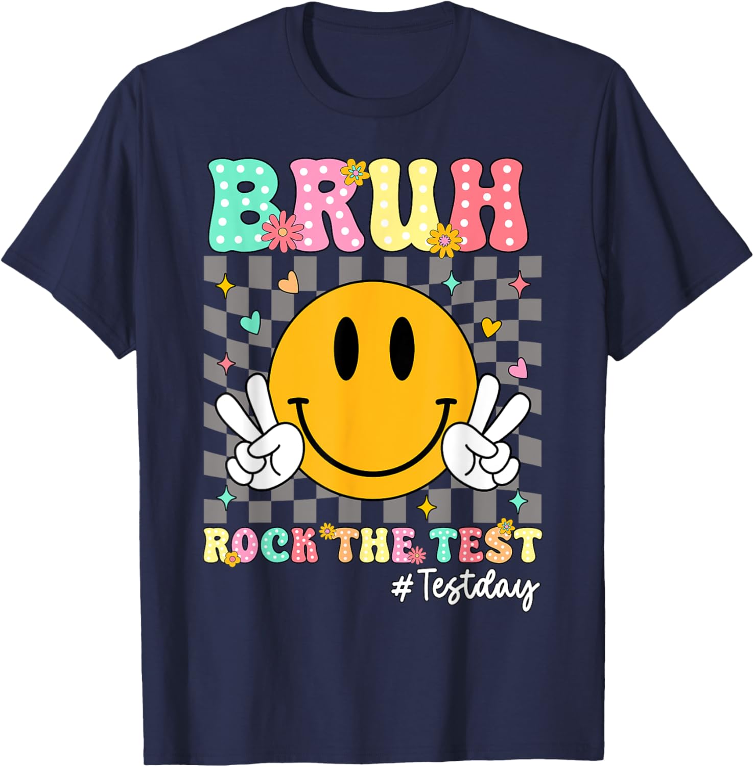 You Got This Test Day Smile Rock the Test Kids T-Shirt for Boys and Girls - 5