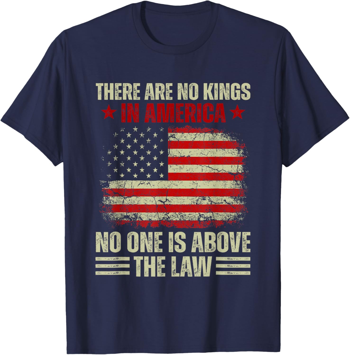 No Kings In America T-Shirt – Law and Justice Graphic Tee for Everyone - 6