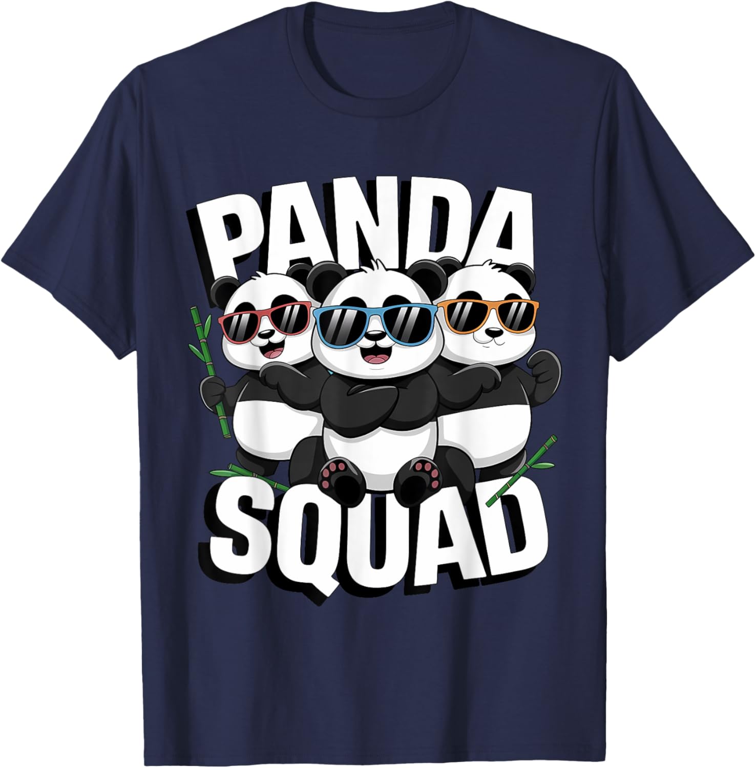 Panda Squad Family Matching T-Shirt for National Panda Day Fun - 9