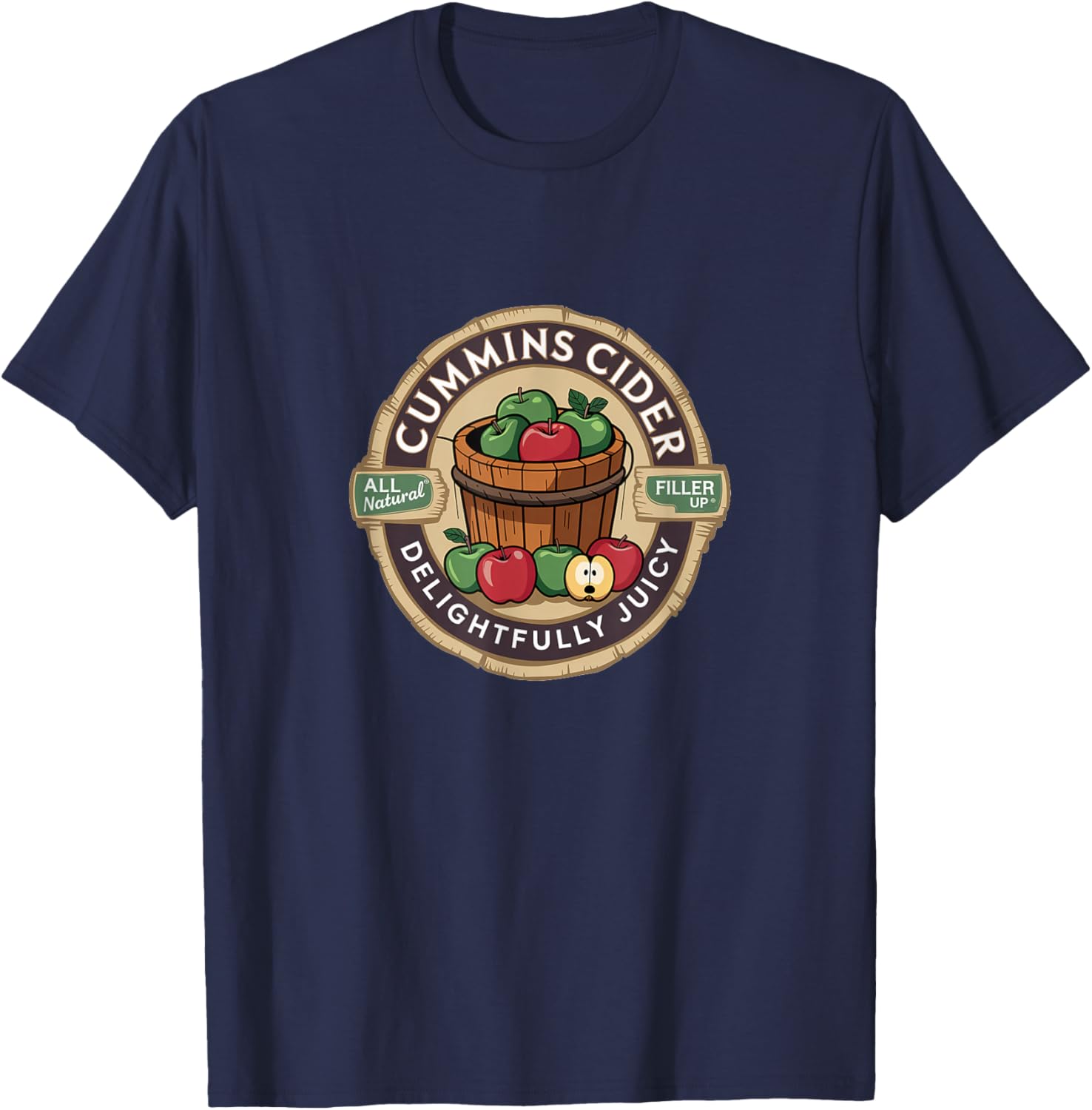 Vintage Cummins Cider Funny Meme T-Shirt for Fun and Casual Style - 14