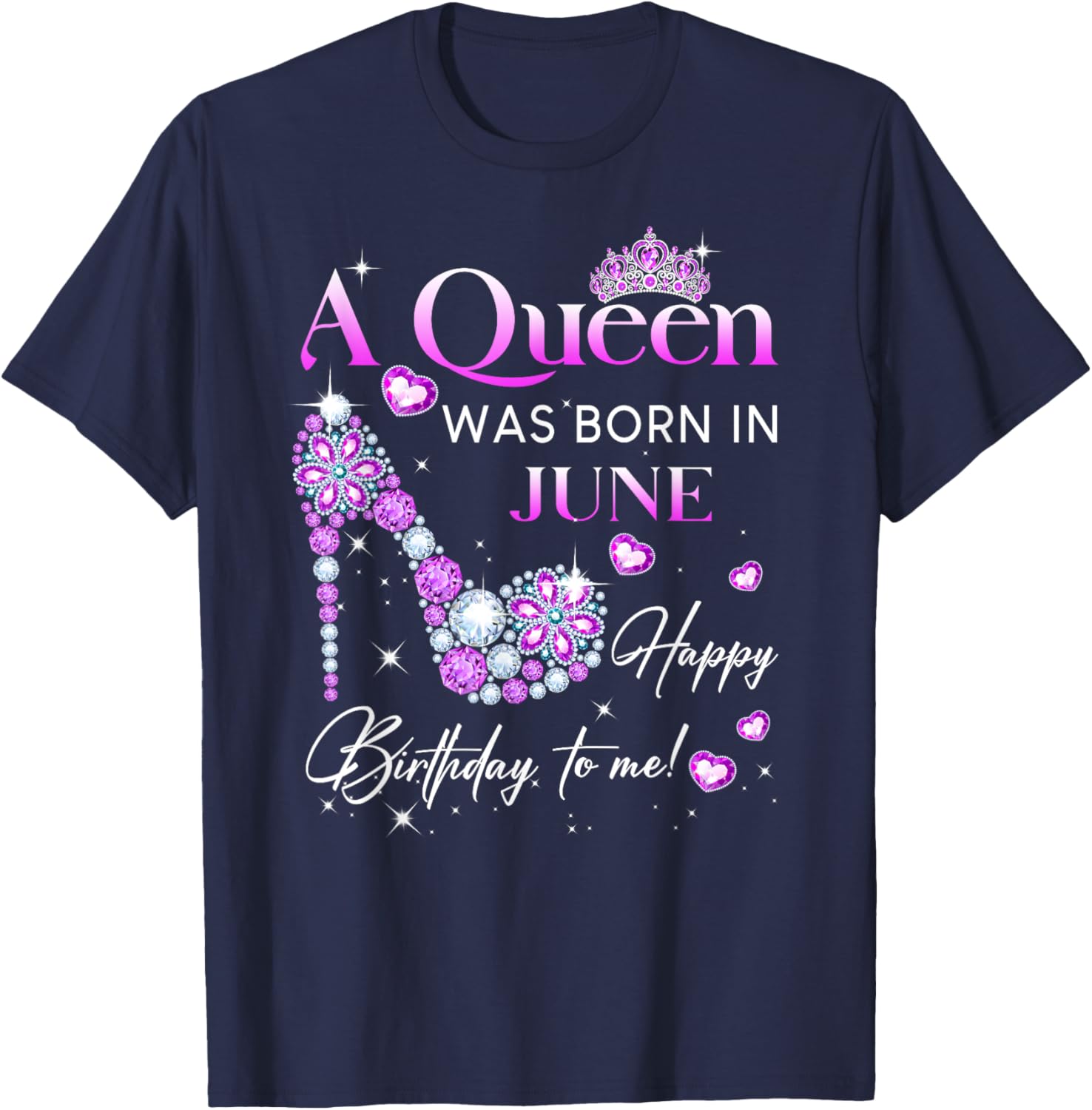 Queen Was Born In June T-Shirt for Women - Perfect Birthday Gift - 3