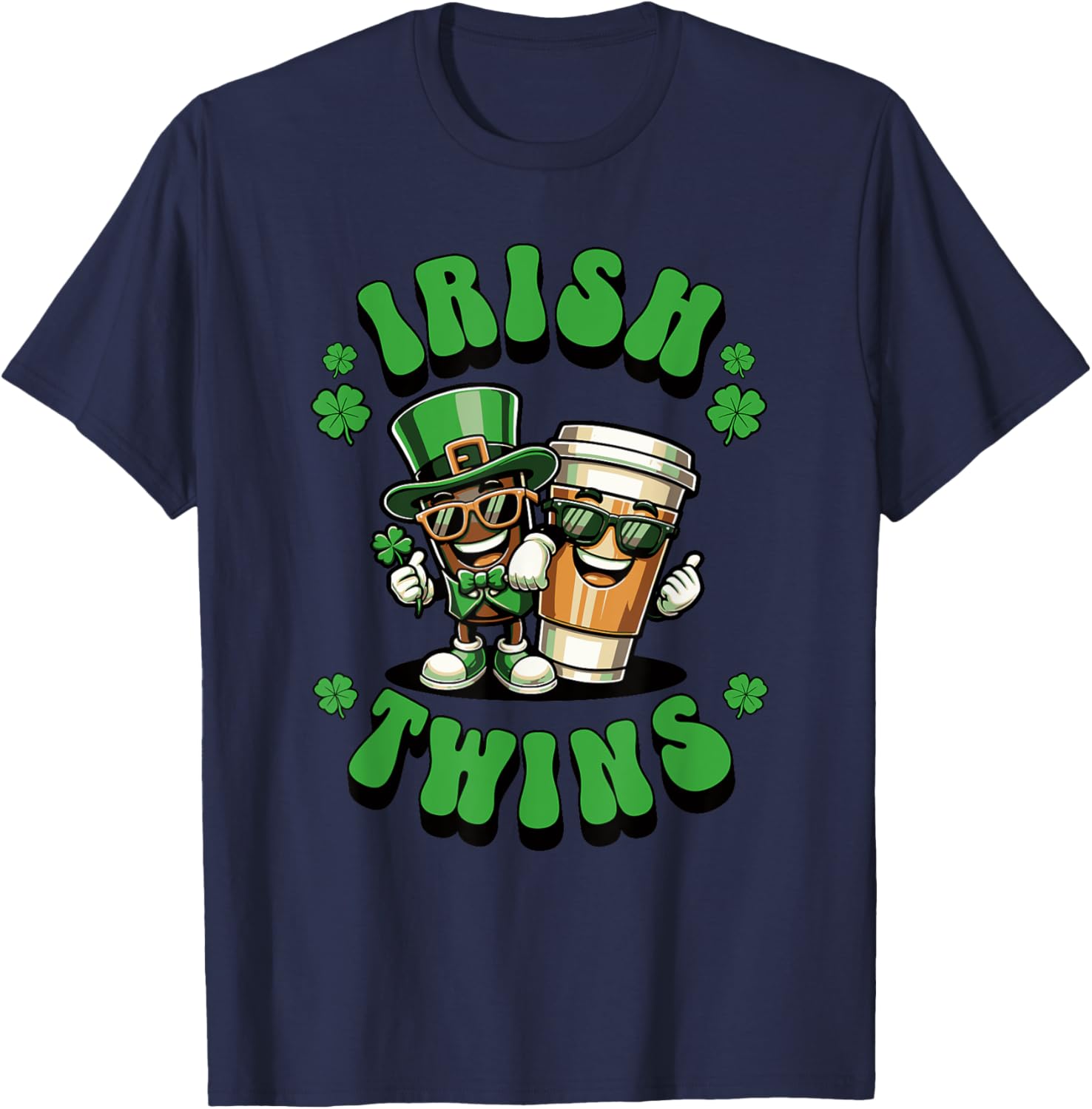 Funny Irish Twins Matching St. Patrick's Day T-Shirt for Kids - 27