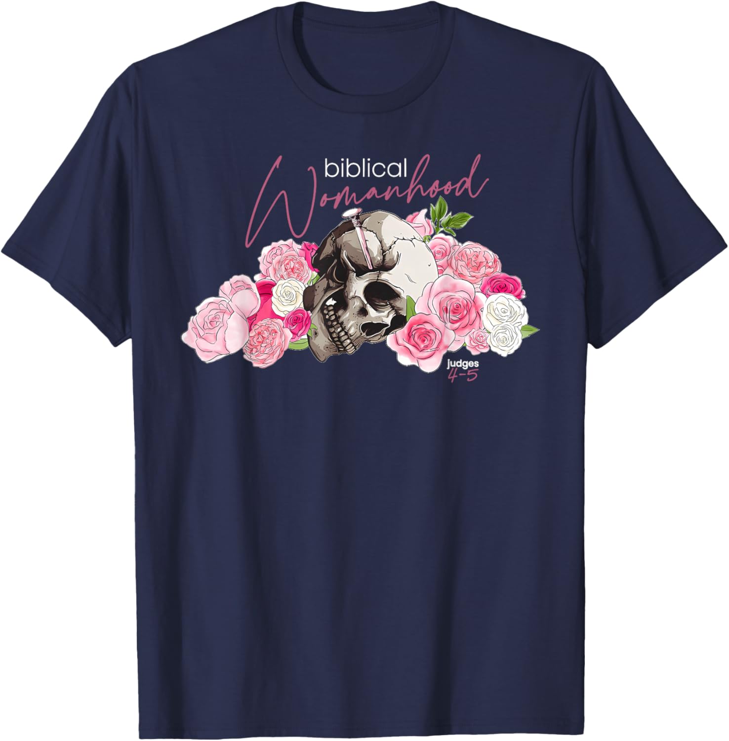 Biblical Womanhood Deborah T-Shirt for Christian Women - Judges 4-5 Design - 17