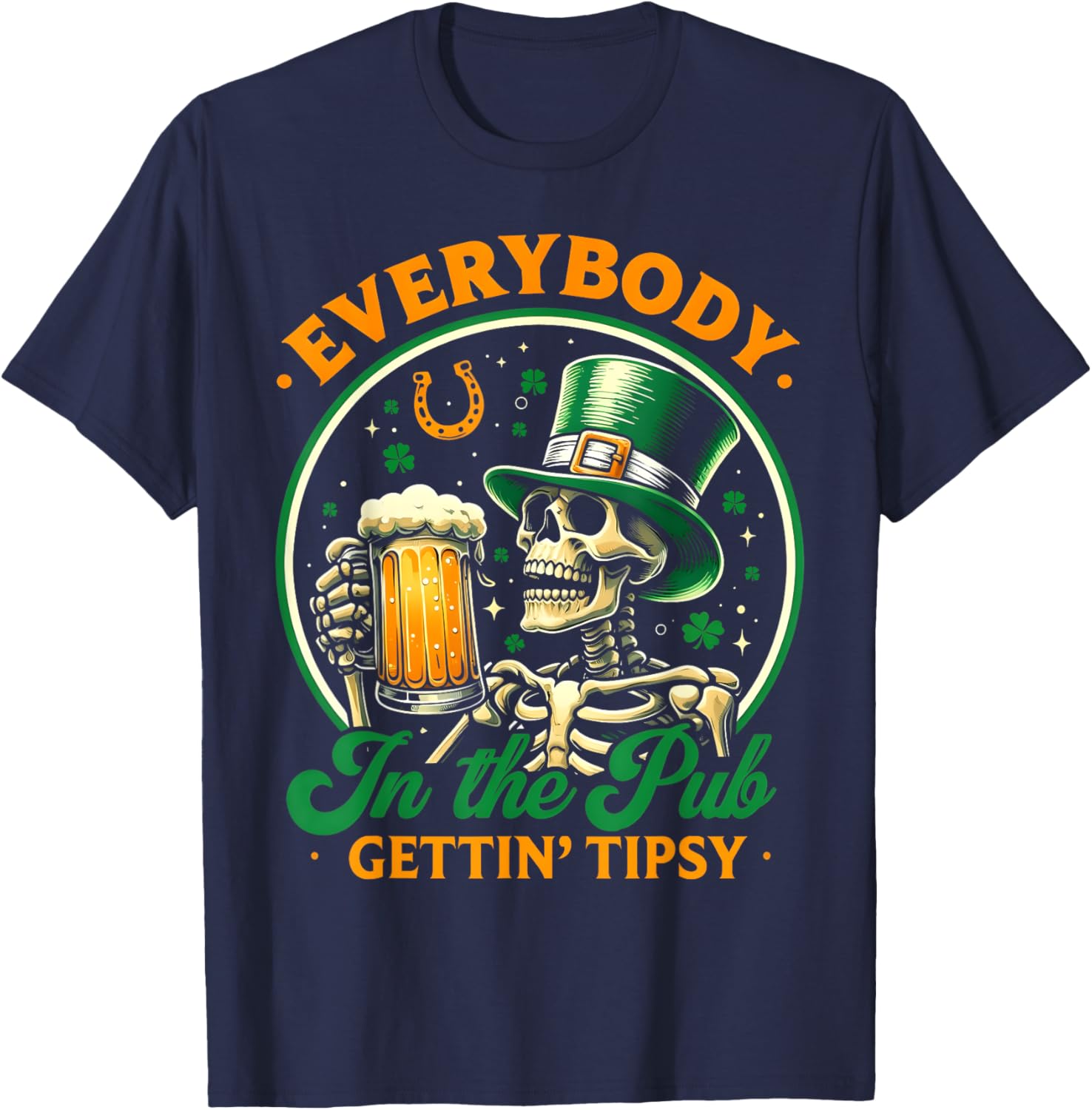Tipsy St Patricks Day T-Shirt for Men and Women Celebrating at the Pub - 20