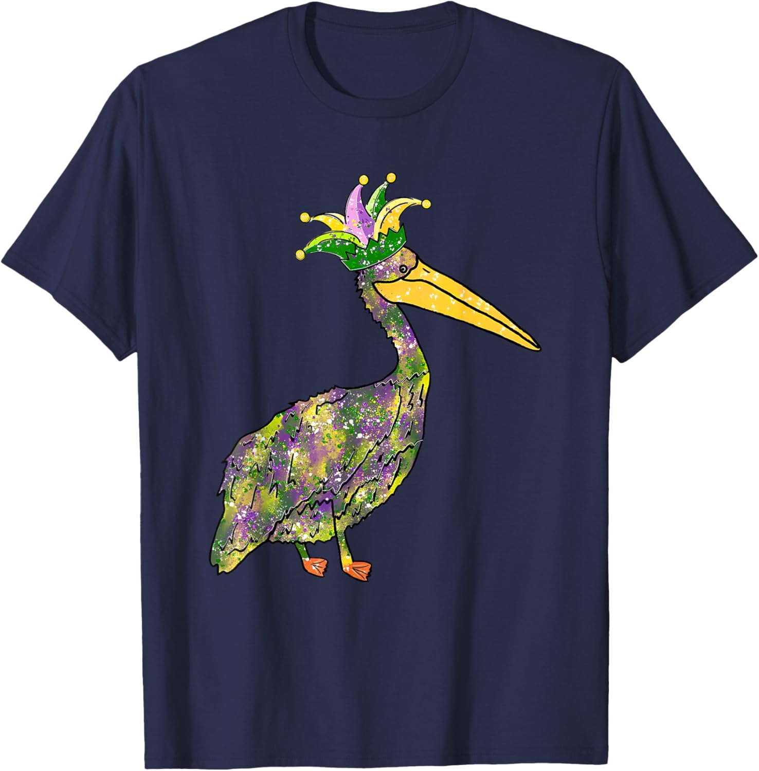 Pelican Mardi Gras Women's Carnival Lover T-Shirt Fun Festive Style - 29
